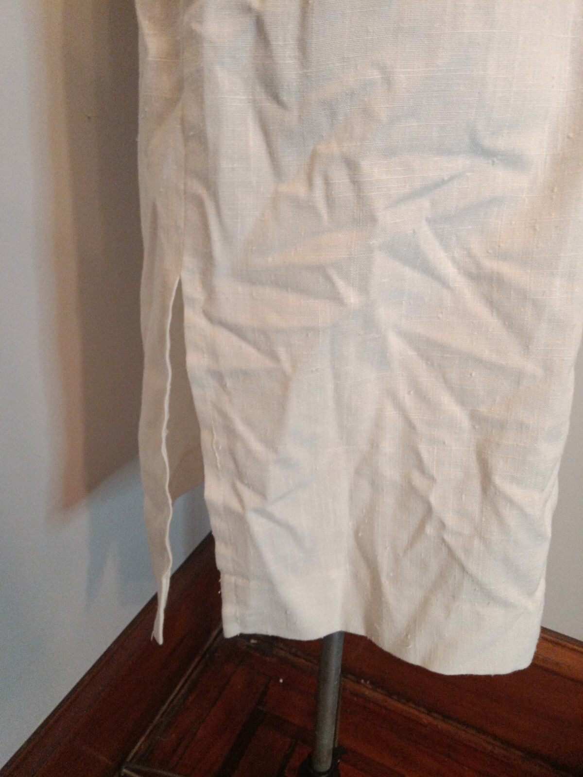 Vtg 60s Sheath Dress, Blue And White Handmade Dress Size Small Great Condition