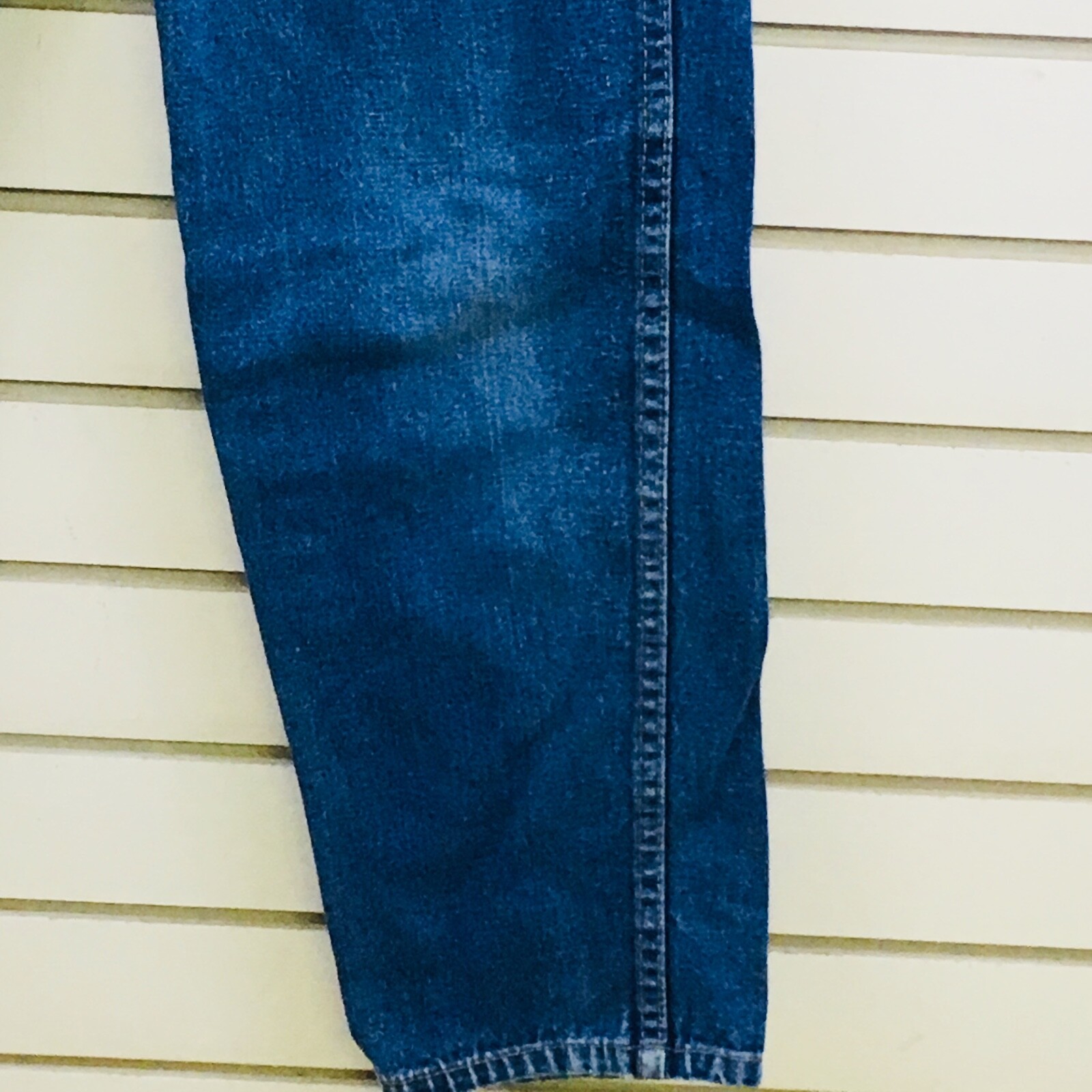 Vtg Womens 3/4 Tres Jolie Blue Jeans High Waist Mom Pleated Tapered 30″ Inseam