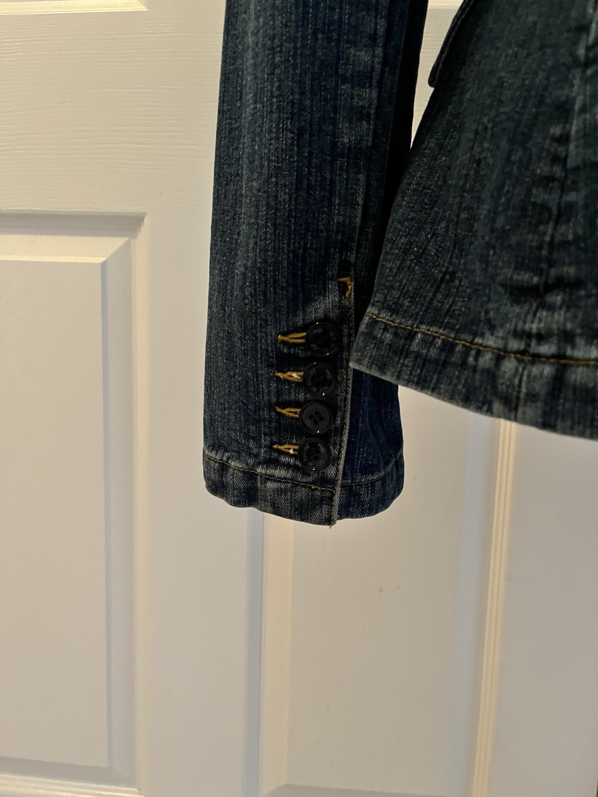 Vintage SEE BY CHLOÉ Paris Denim Jacket with Button Badges, Size 36 (French)