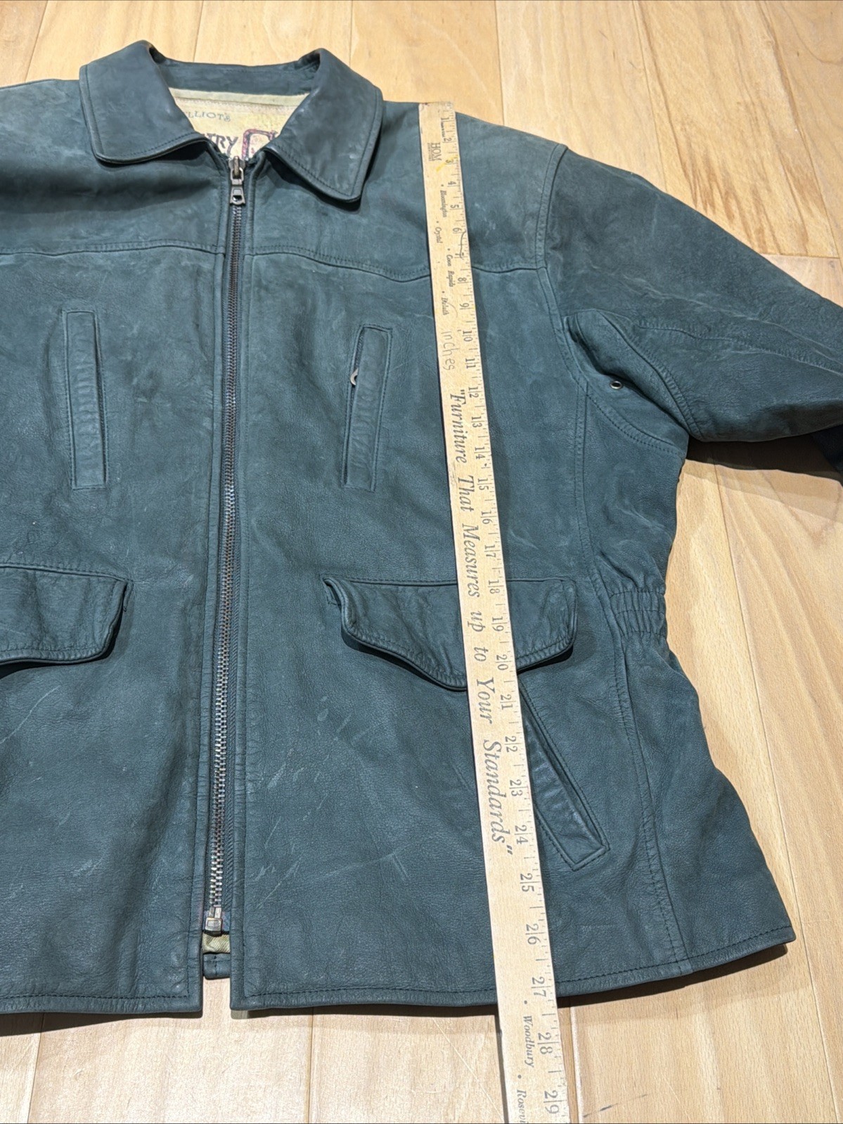 Lloyd Elliot’s Country Club Green Leather Jacket Large The Avanti Outerwear Co.