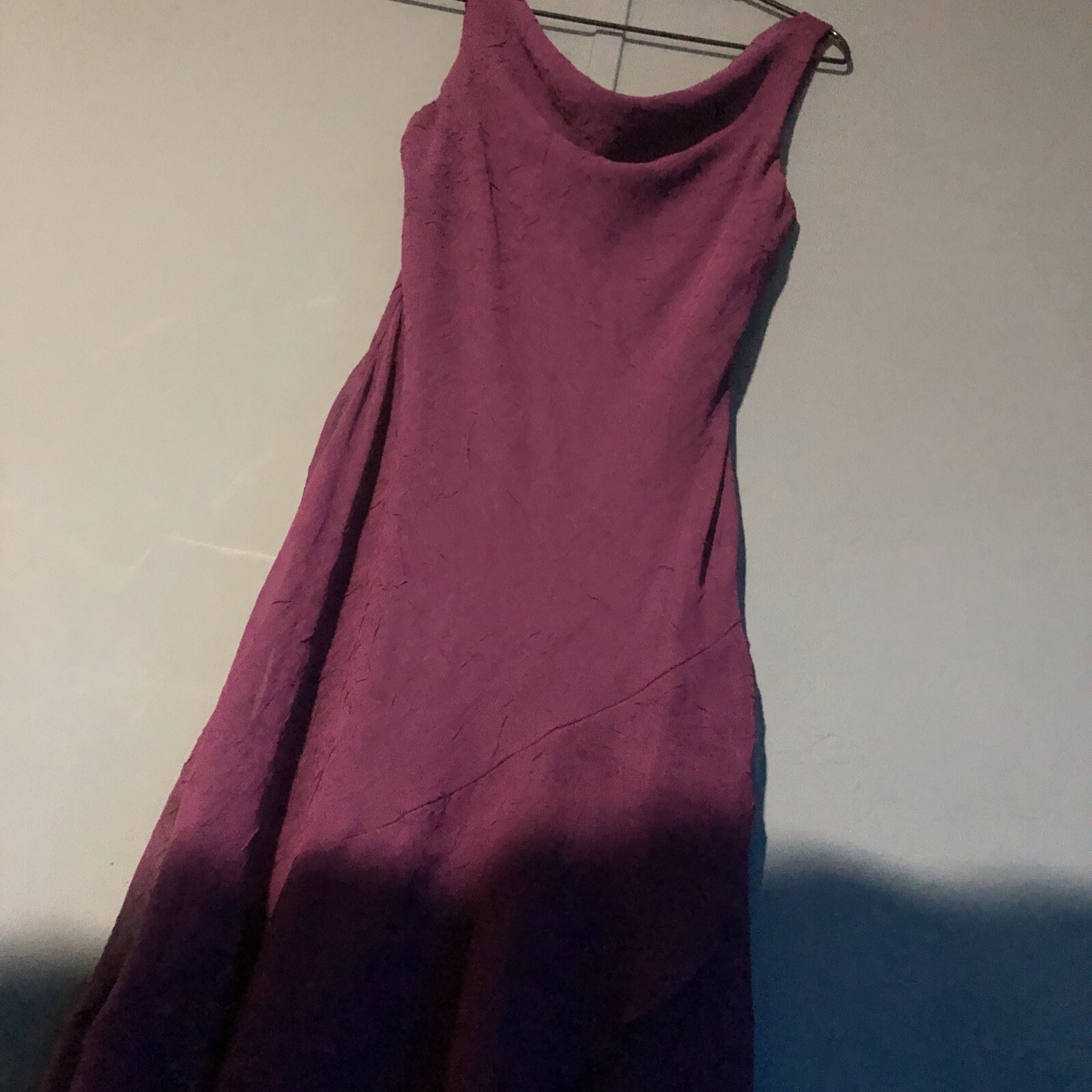 Vintage B. Darlin Purple Crinkle Layered Dress Hi Low Size 5/6 Beautiful 90s Y2K