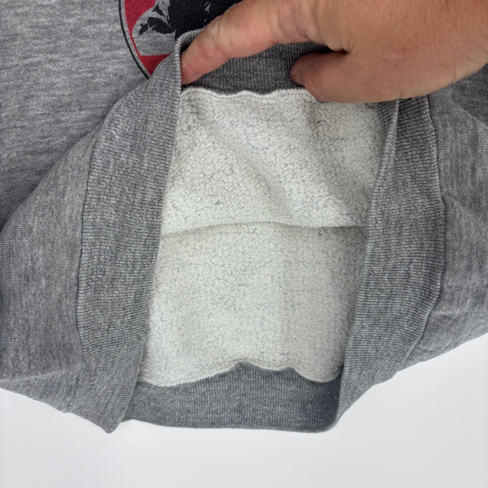 Vtg 80s Bear Bryant Sweatshirt Small 34-36 Cropped Cut Off Sleeves 1984 Alabama