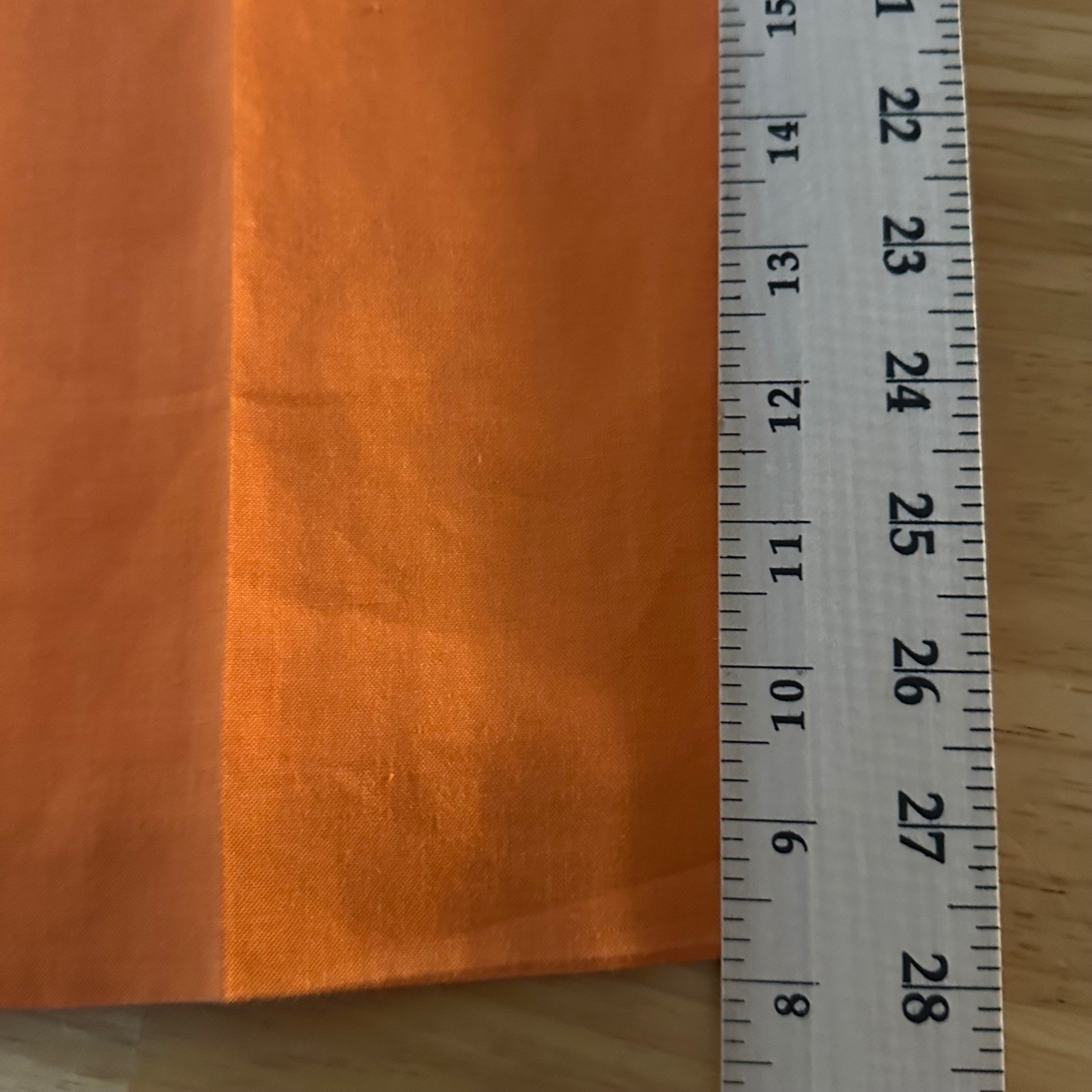 Vintage 100% Linen High Waisted Pleated Wide Leg Trousers Orange Made in USA 12