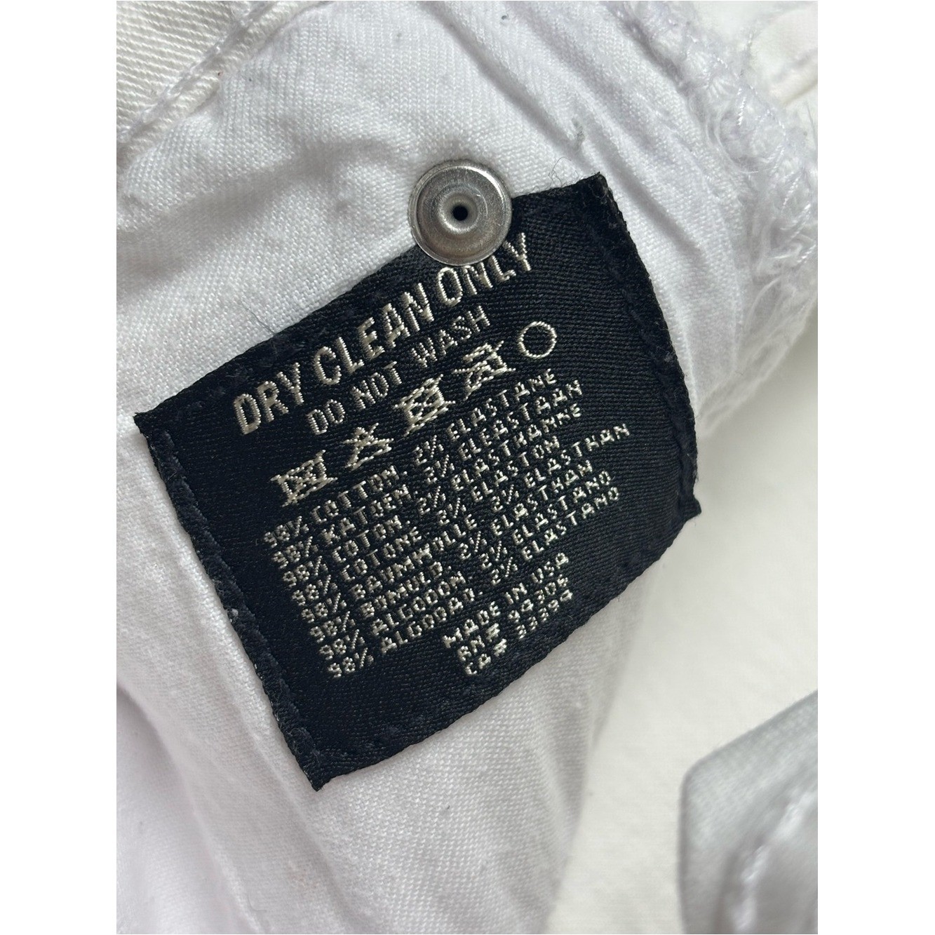 Ralph Lauren vintage white logo pocket embellished jeans sz 28