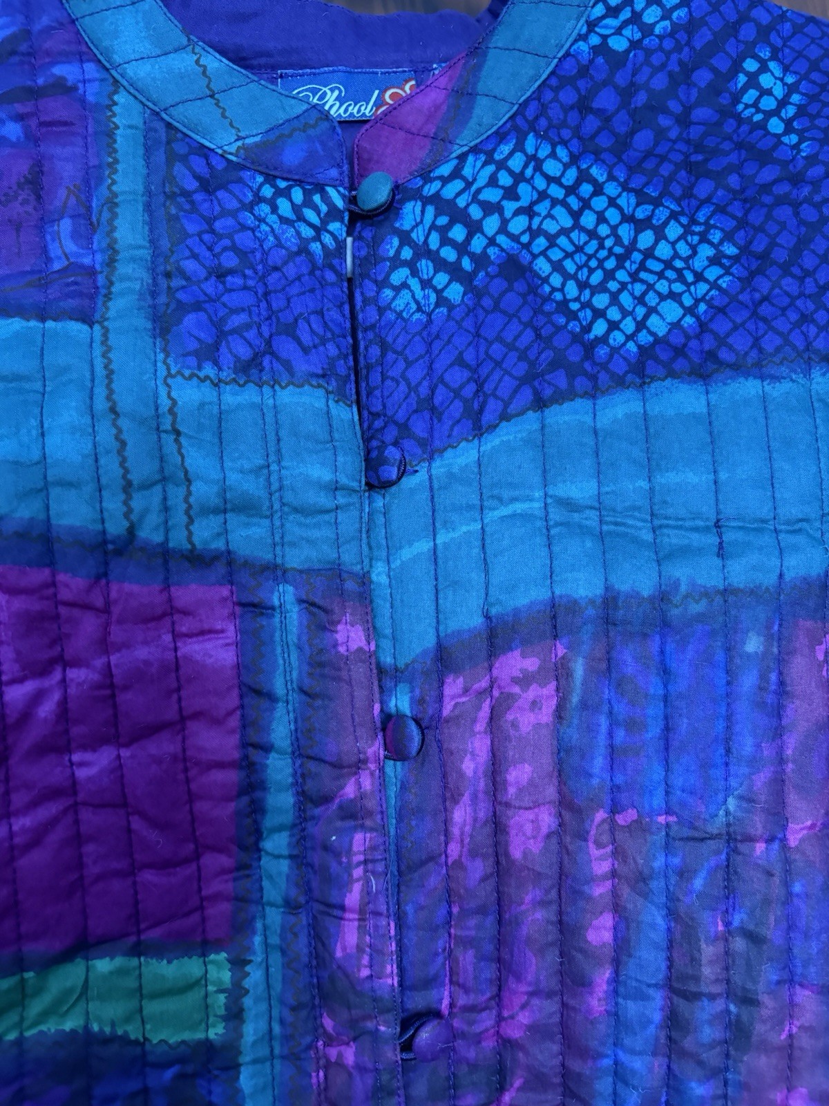 Vintage Quilted Women’s Jacket Phool Size M Cottagecore Grandma