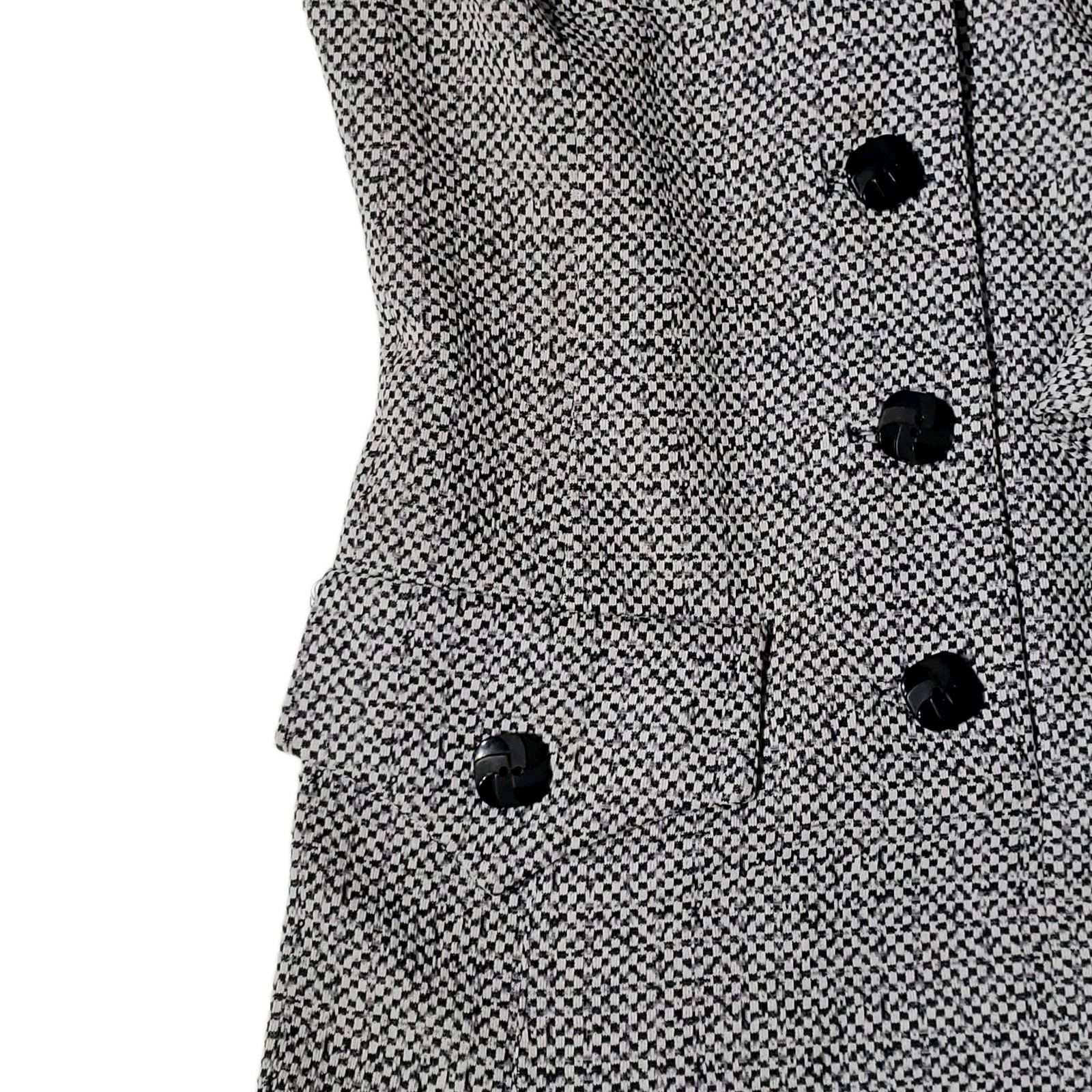 Vintage Norman Wiatt Knits Women’s Houndstooth Business Suit Dress Size Medium