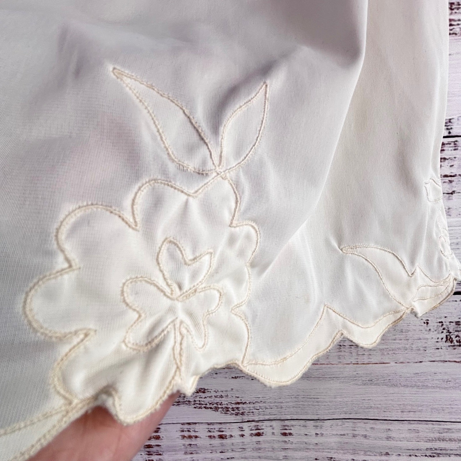 Coquette Cottagecore Vintage Mini Half Slip M Avian Medium Ivory Nylon