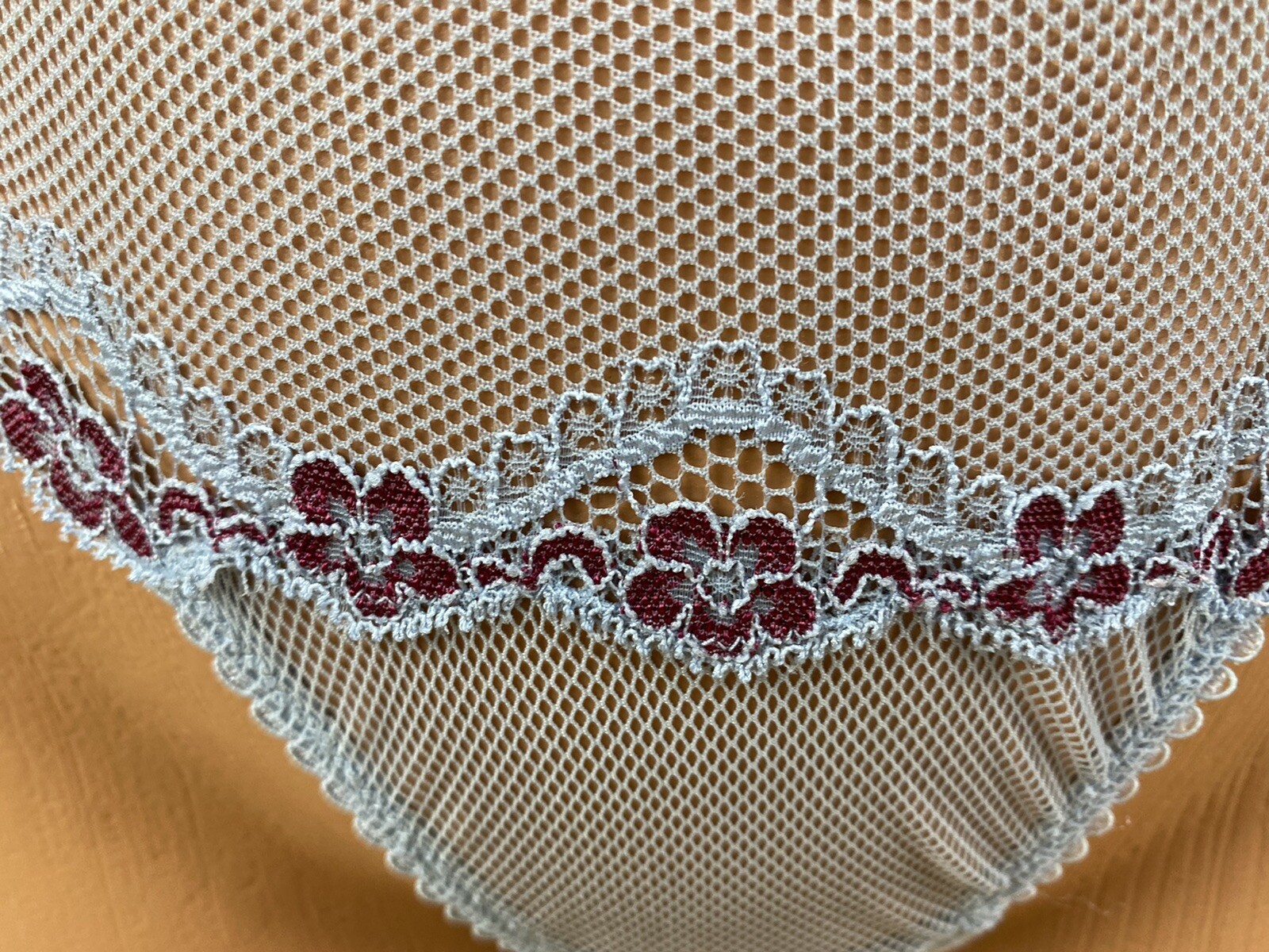 VICTORIA’S SECRET Sexy Little Things Blue Tie Laced Up Back Thong Vtg Small Blue