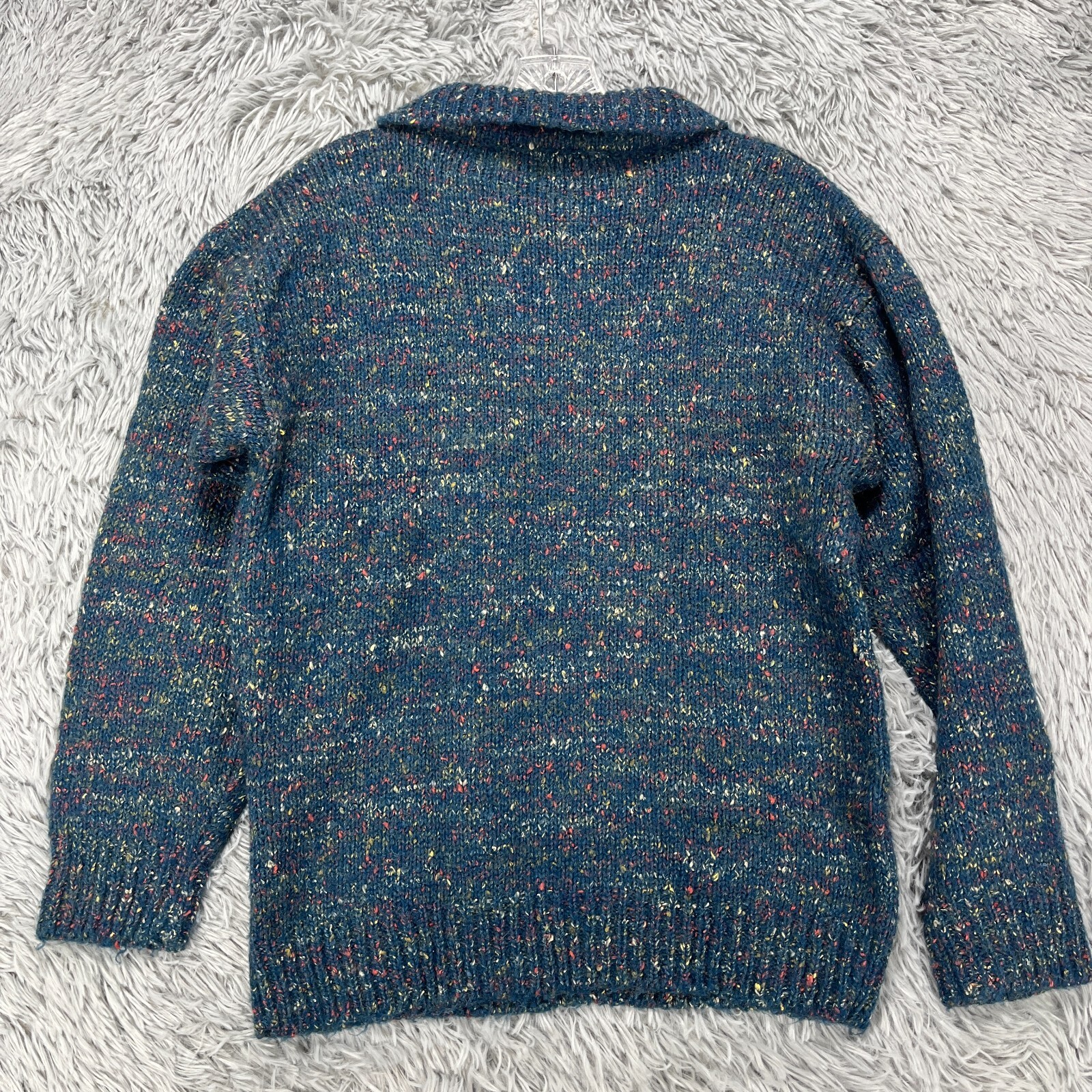 Vintage Penrose Pullover Sweater Womens M Blue Multi Preppy 80’s Retro Nostalgic