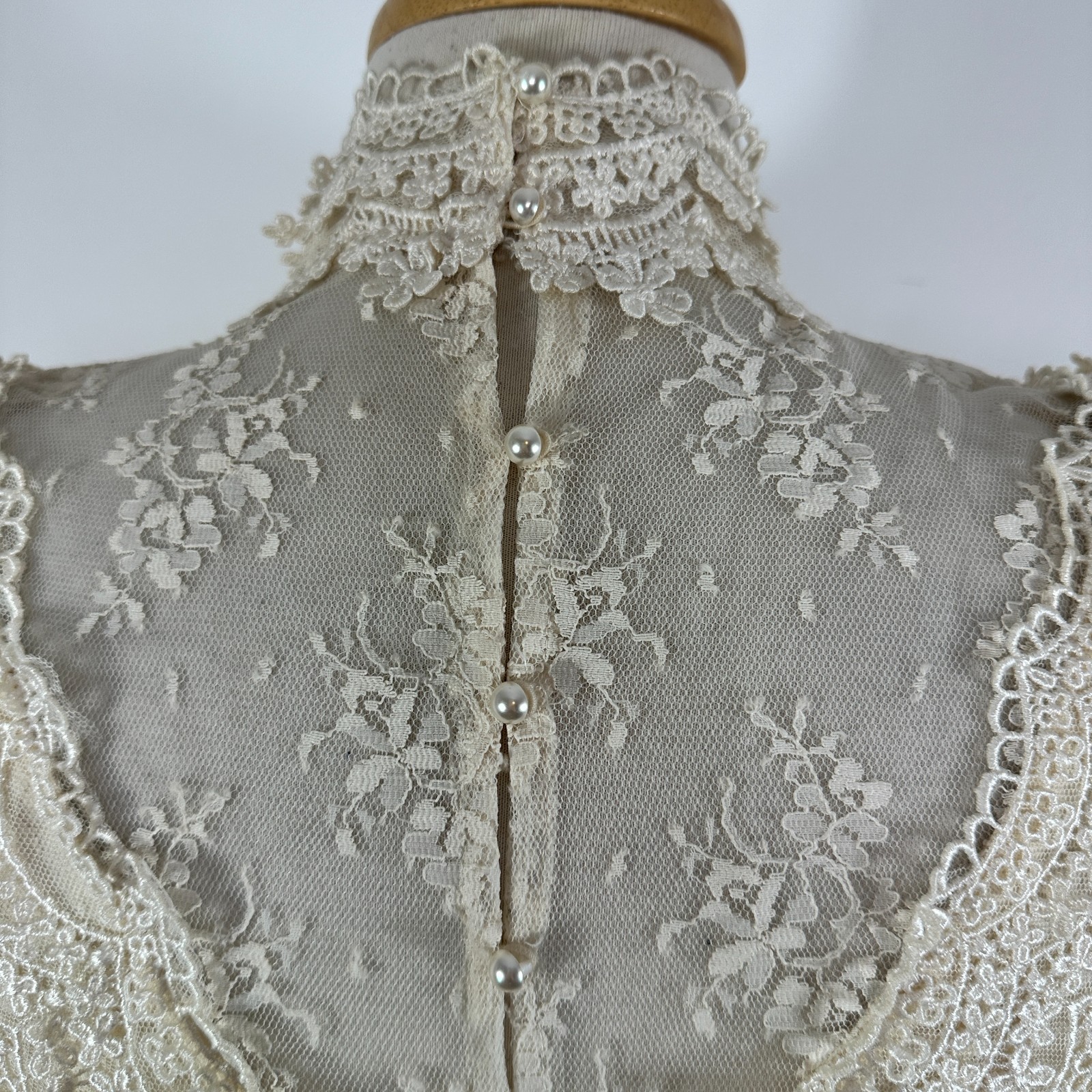 VTG 70s 80s Barbara Chodos Michael Marcella Lace 2 Pc Flapper Set Sz 12 NWT