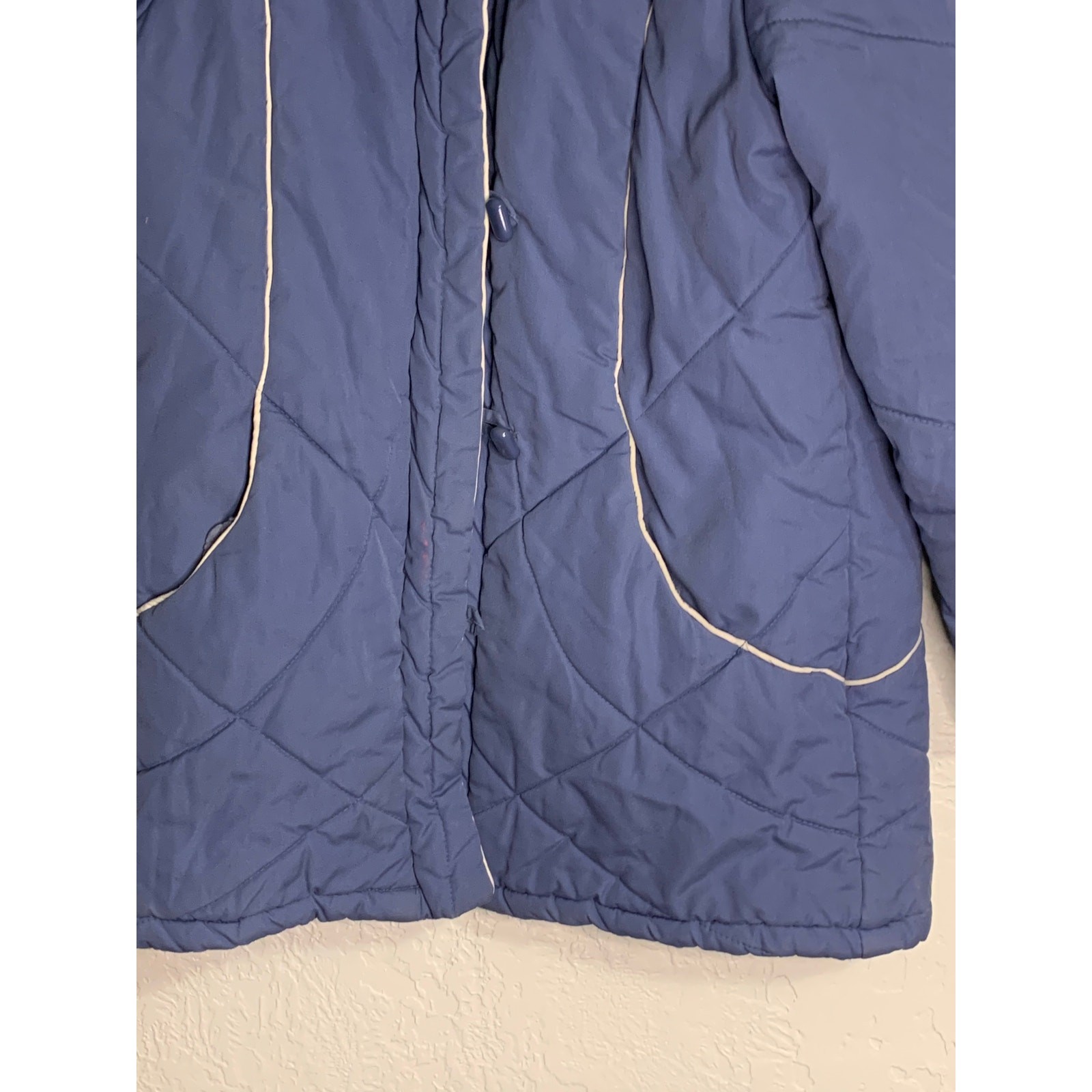 Windy weather winter blue 1980 jacket coat 14