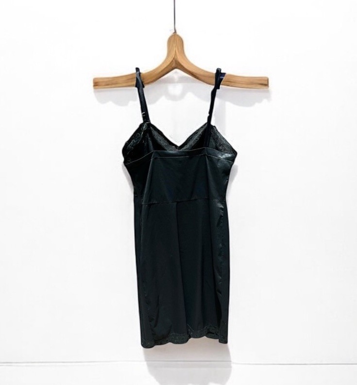 🌻VINTAGE 70’s Stoneswear Black Slip Chemise Size 36