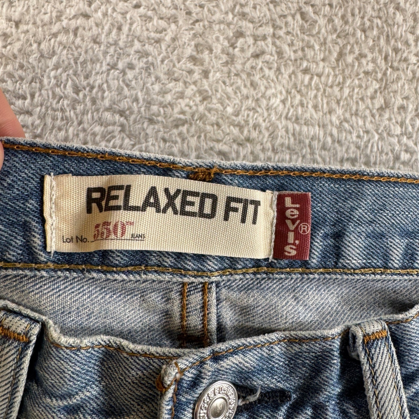 Vintage Levis 550 Mens 32×30 Tag 33×30 Fit Blue Relaxed Jeans Y2K Denim Light