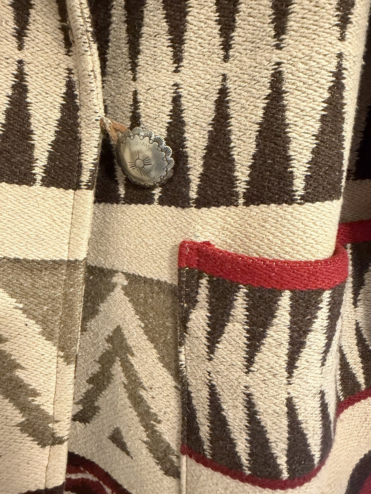 Vintage Ralph Lauren Country Santa Fe Jacket Southwestern Geometric Size S