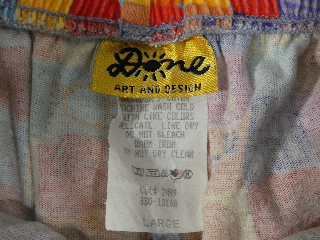 Vintage 90s Ken Done Art & Design All-over Print Shorts T Shirt Co-ord Set Sz L