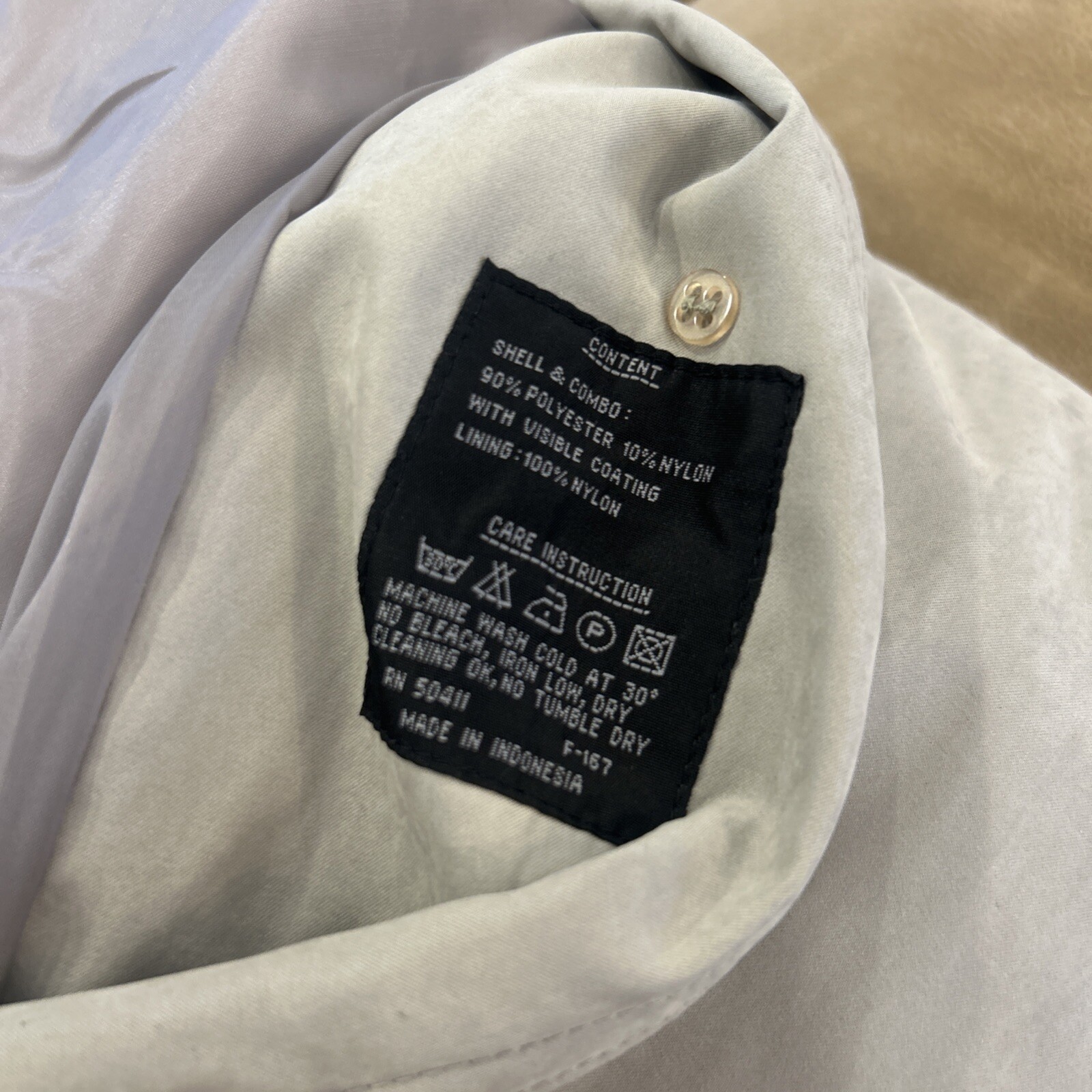 Vintage Fleet Street Trench Coat Hooded Greenish Gray Size 16, Button Up Soft