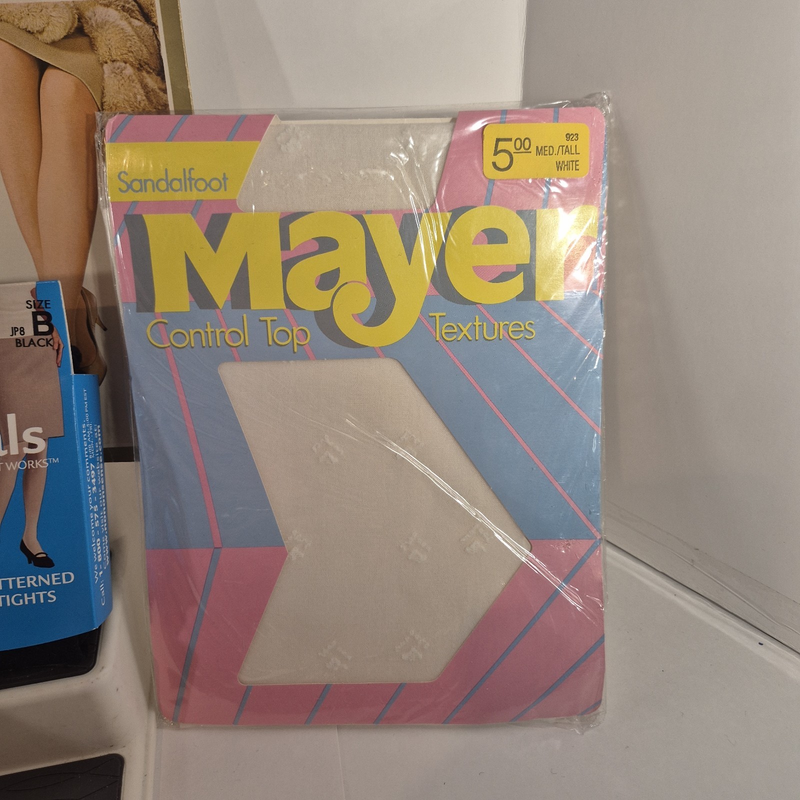 Pantyhose Lot of 7 Mixed Brand No Nonsense, Sears, EP, & Mayer (Size B & Large)