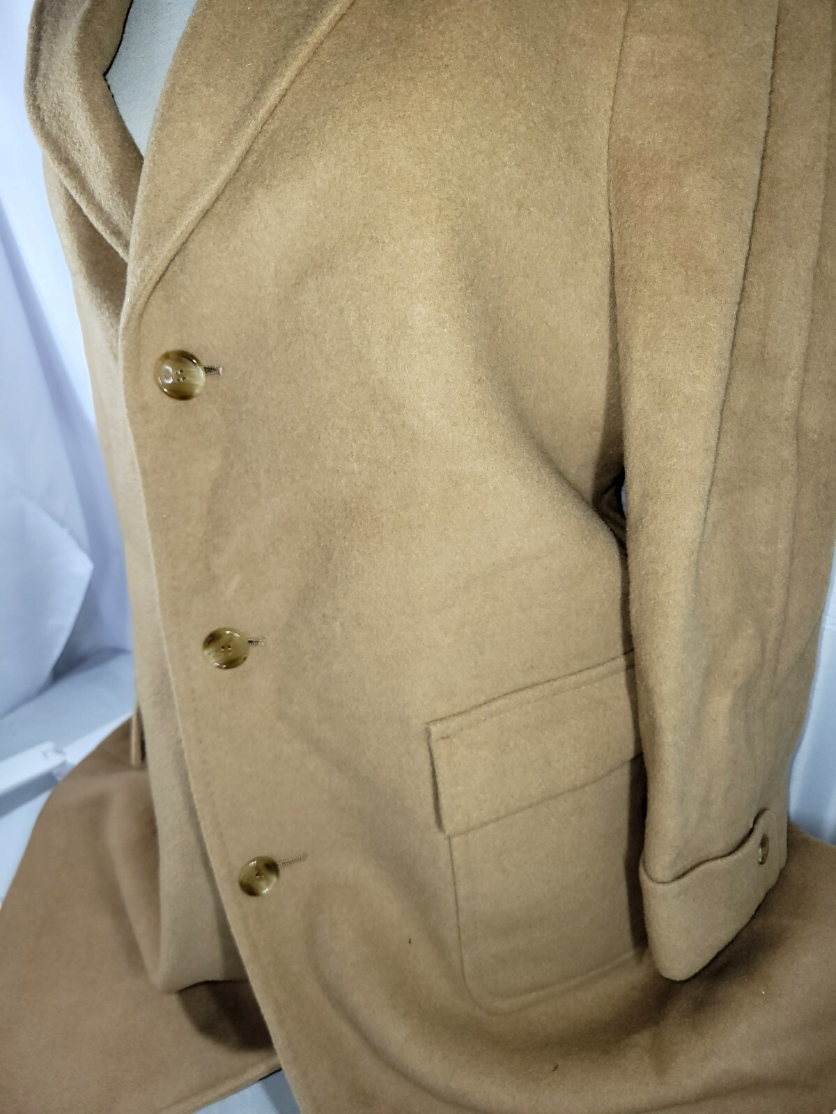 Vintage GOLD’S Merino Wool and Mongolian Camel Hair Trench Coat