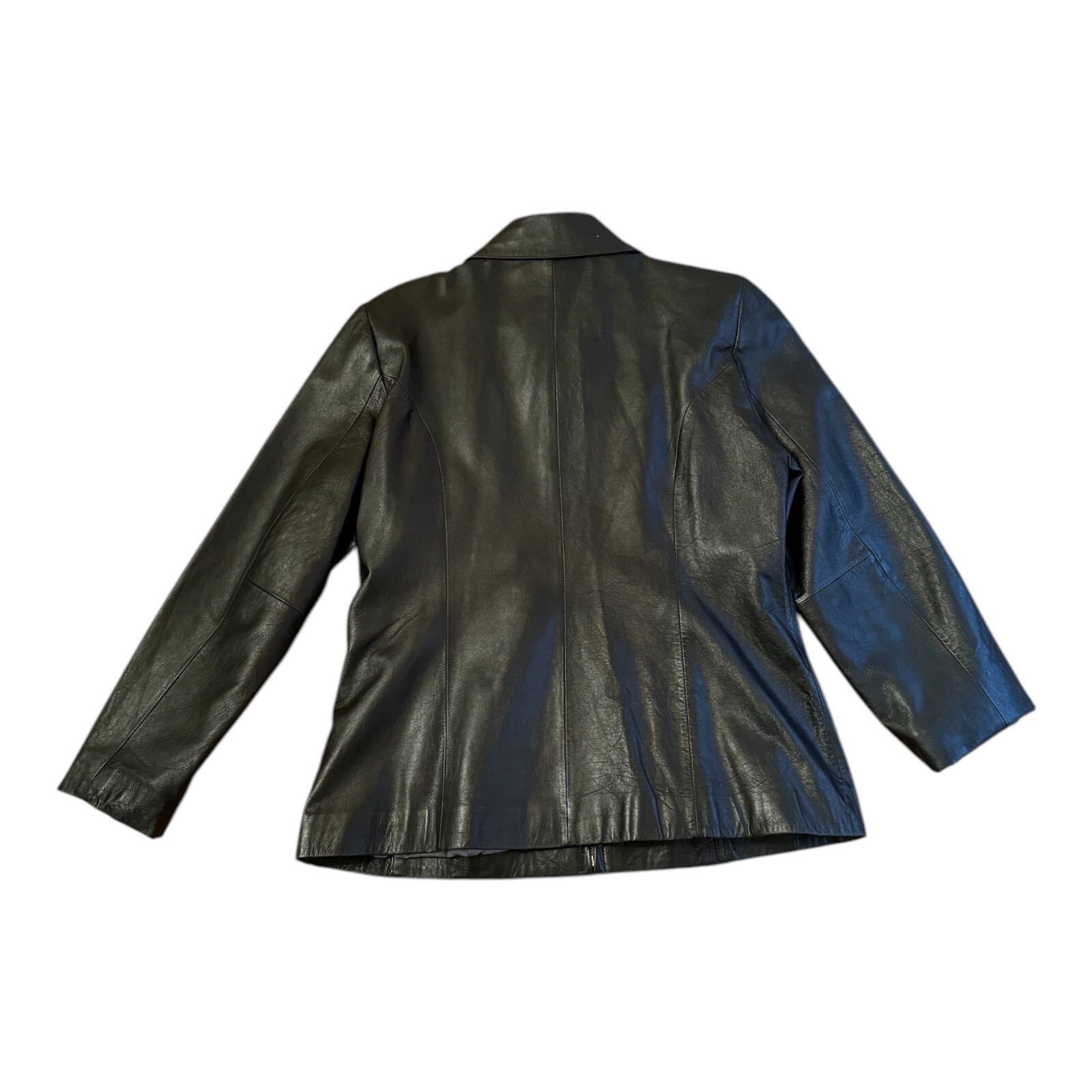 Jacquelin Ferrer Lined Genuine Lambskin Jacket Size Large