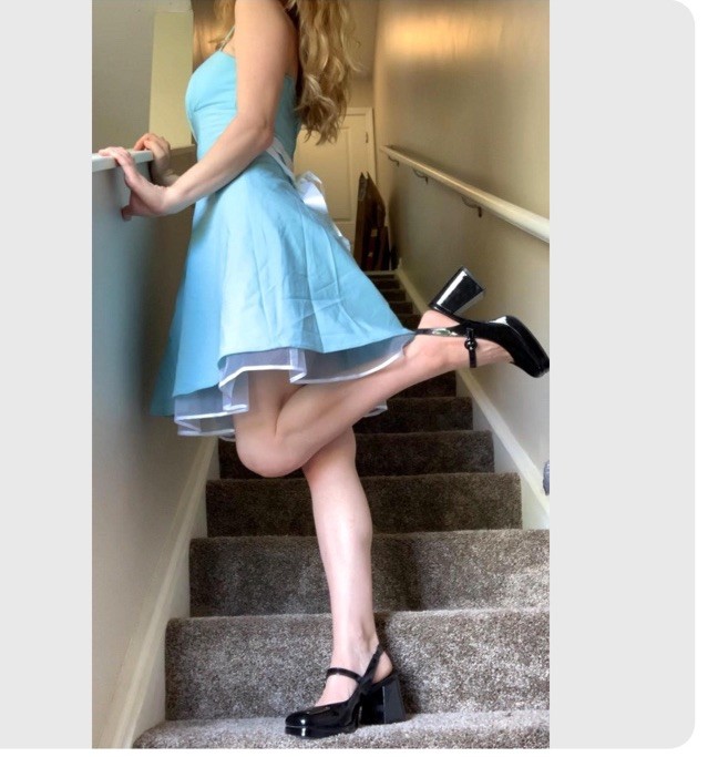 RARE 90s Taboo Baby Blue Mesh Dress Y2K Fairycore Bow Back Slip Dress Vintage