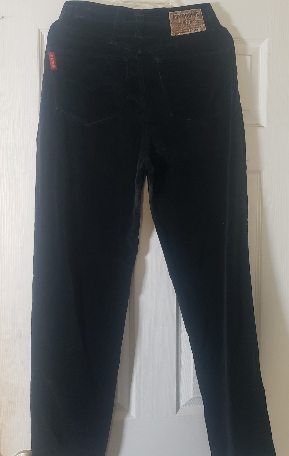 Vintage Ary Cooper Pants Women 11/12 Black Velvet 80’s 90s High Waisted