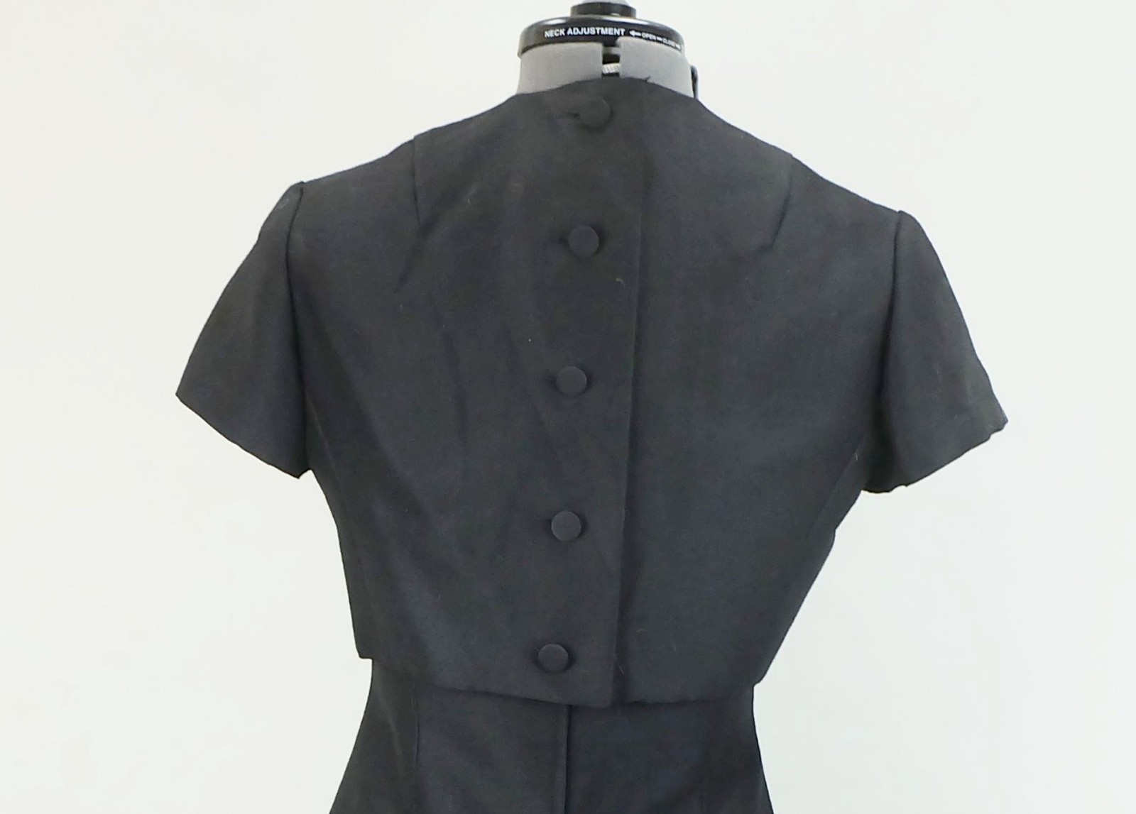 Vintage 50s Black Dress With Short Jacket Size XS Party Dress