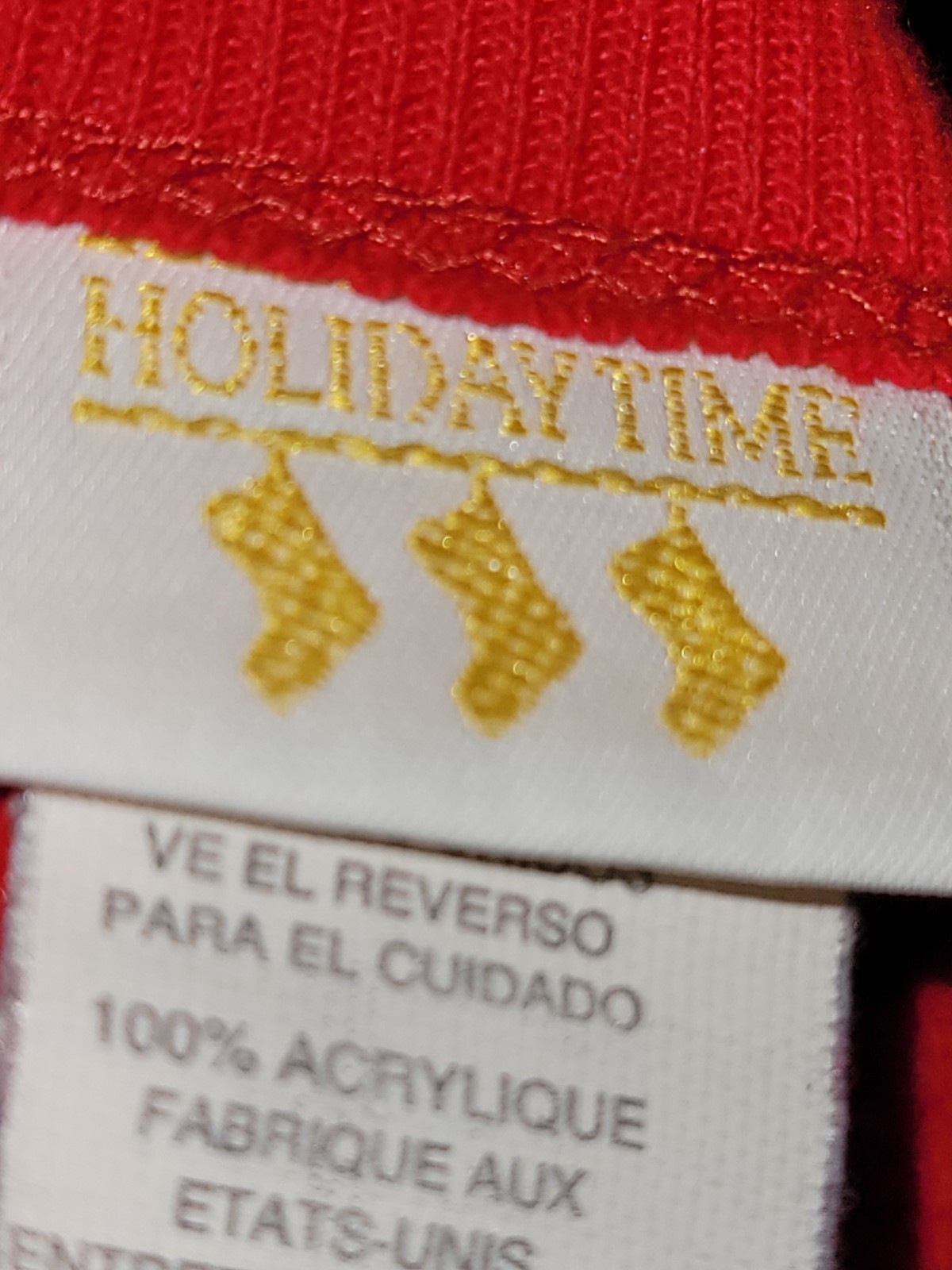 Vtg 1990s Holiday Time Christmas Santa Sweatshirt Size XL