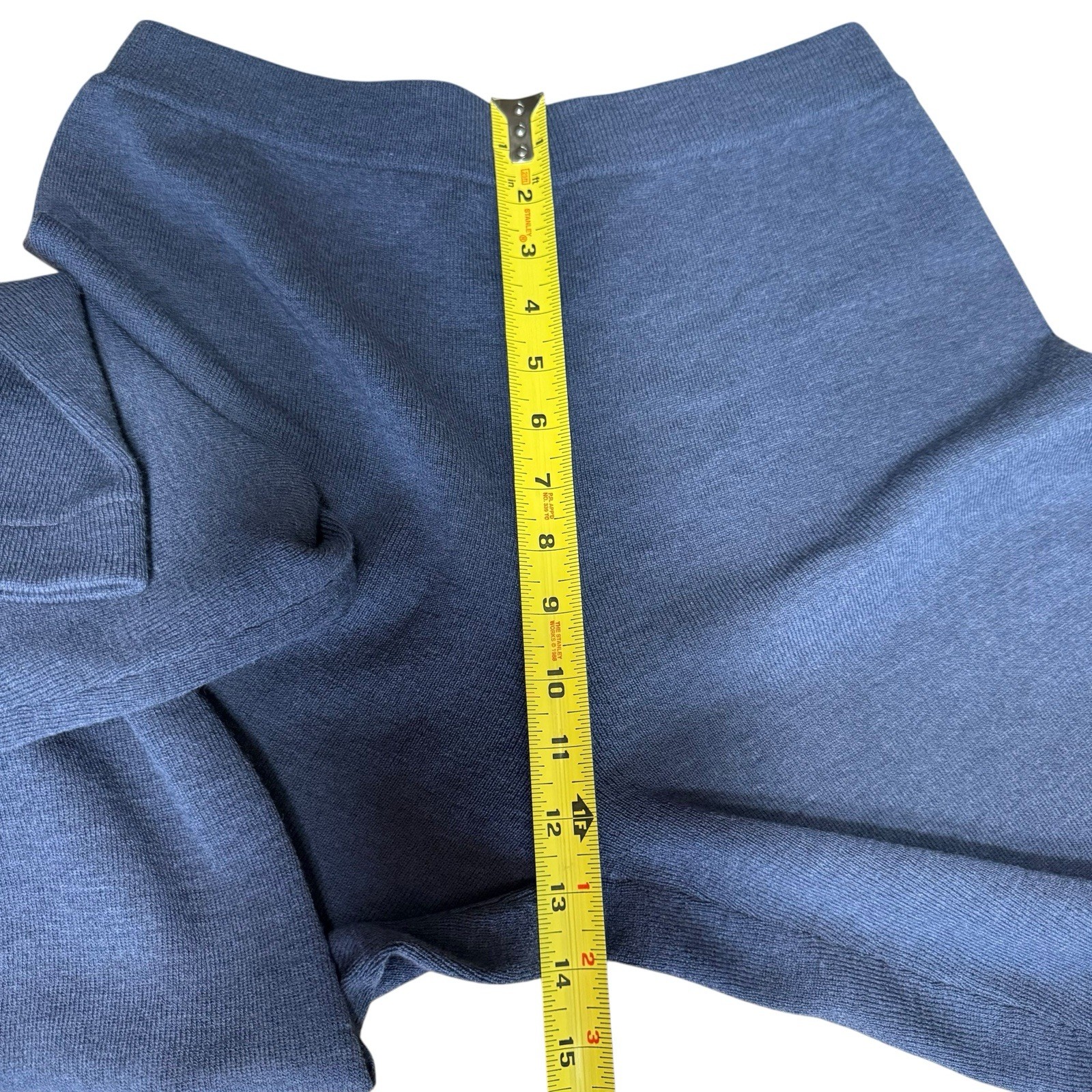 Vtg 80s 90s Eileen Fisher 100% Wool Pants Blue M Quiet Luxury Minimalist
