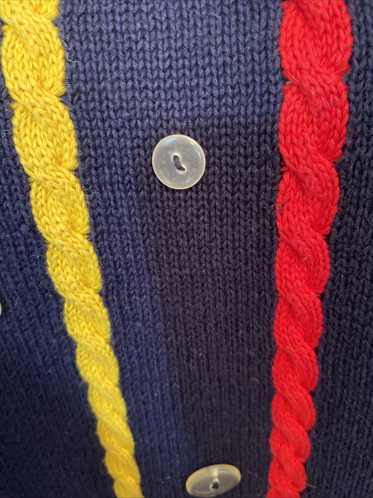 VTG Chaus Cotton/Ramie Rainbow Stripe Knit Sweater Top Large Made In Hong Kong