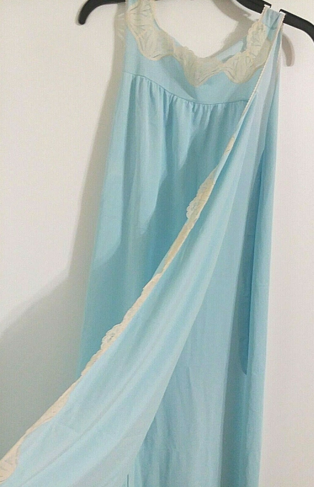 Heiress Nightgown Sleep XS Vintage Long Split Side Tie Lacy Women’s