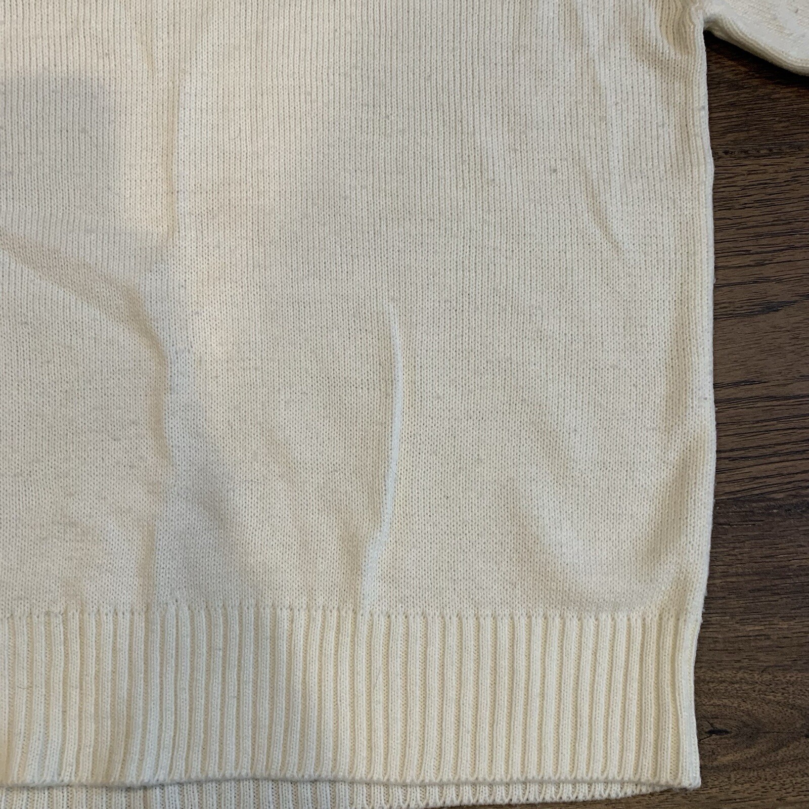Vintage Women’s Sweater Size 42 Knitivo II Ivory White Pullover Fair Isle