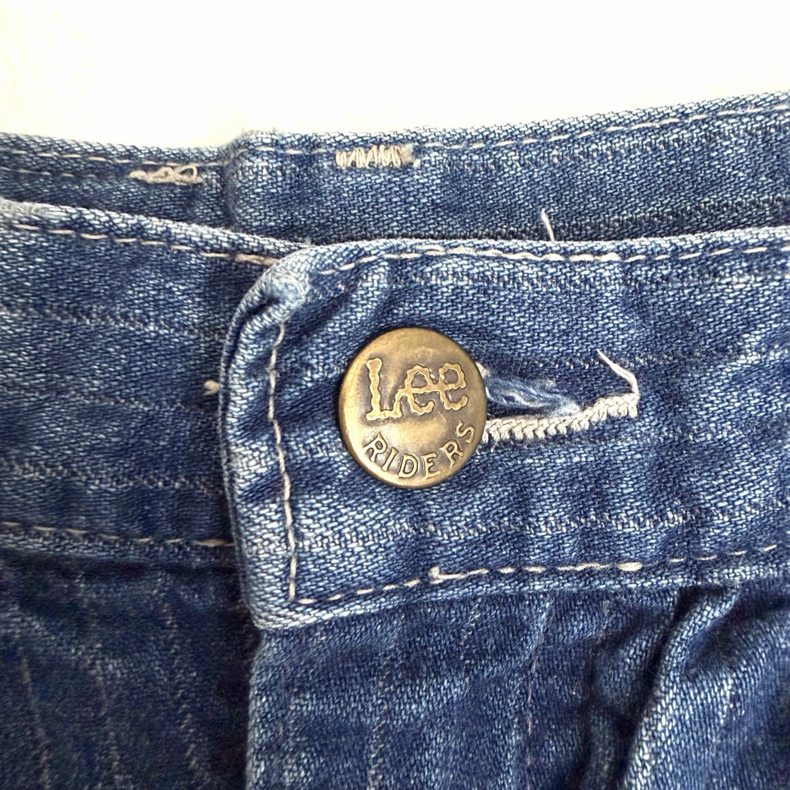 Vtg 80s Lee High Waist White Pinstripe Denim Mom Jean Tapered Pleated Barrel 7
