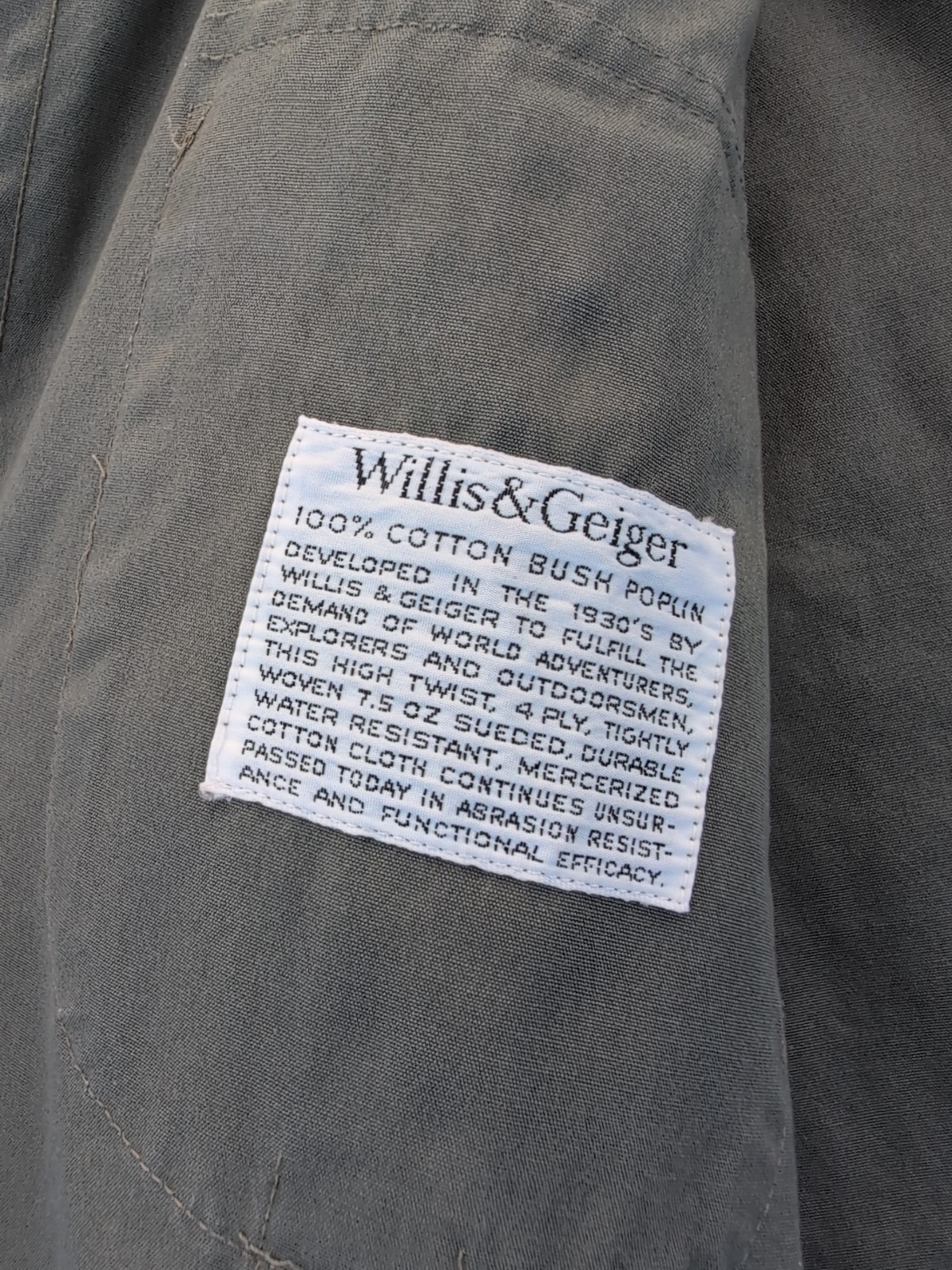 Willis & Geiger Outfitters Bush Poplin Safari Serengeti Dress Sz 4 100% Cotton