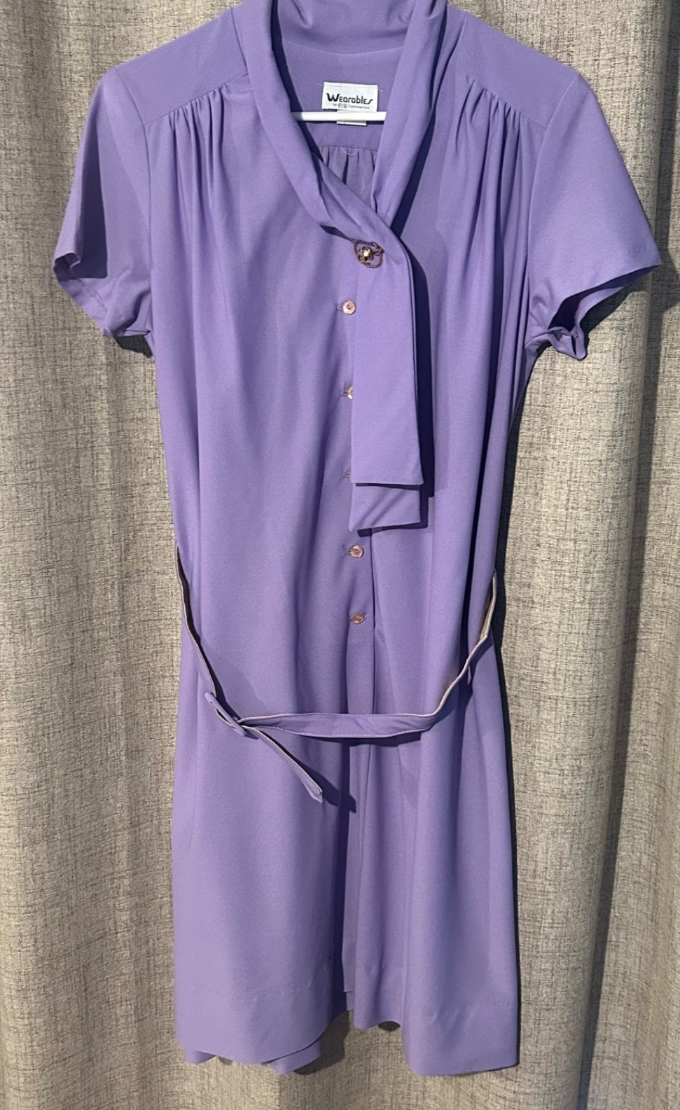 VTG Wearables purple sheer sz16 1/2 dress