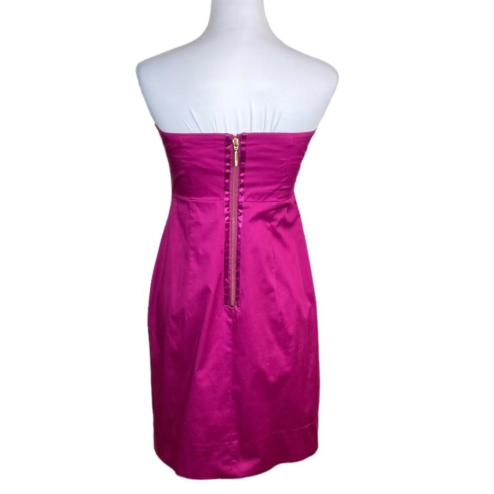 New York & Company Fuchsia Strapless Dress, Size 4