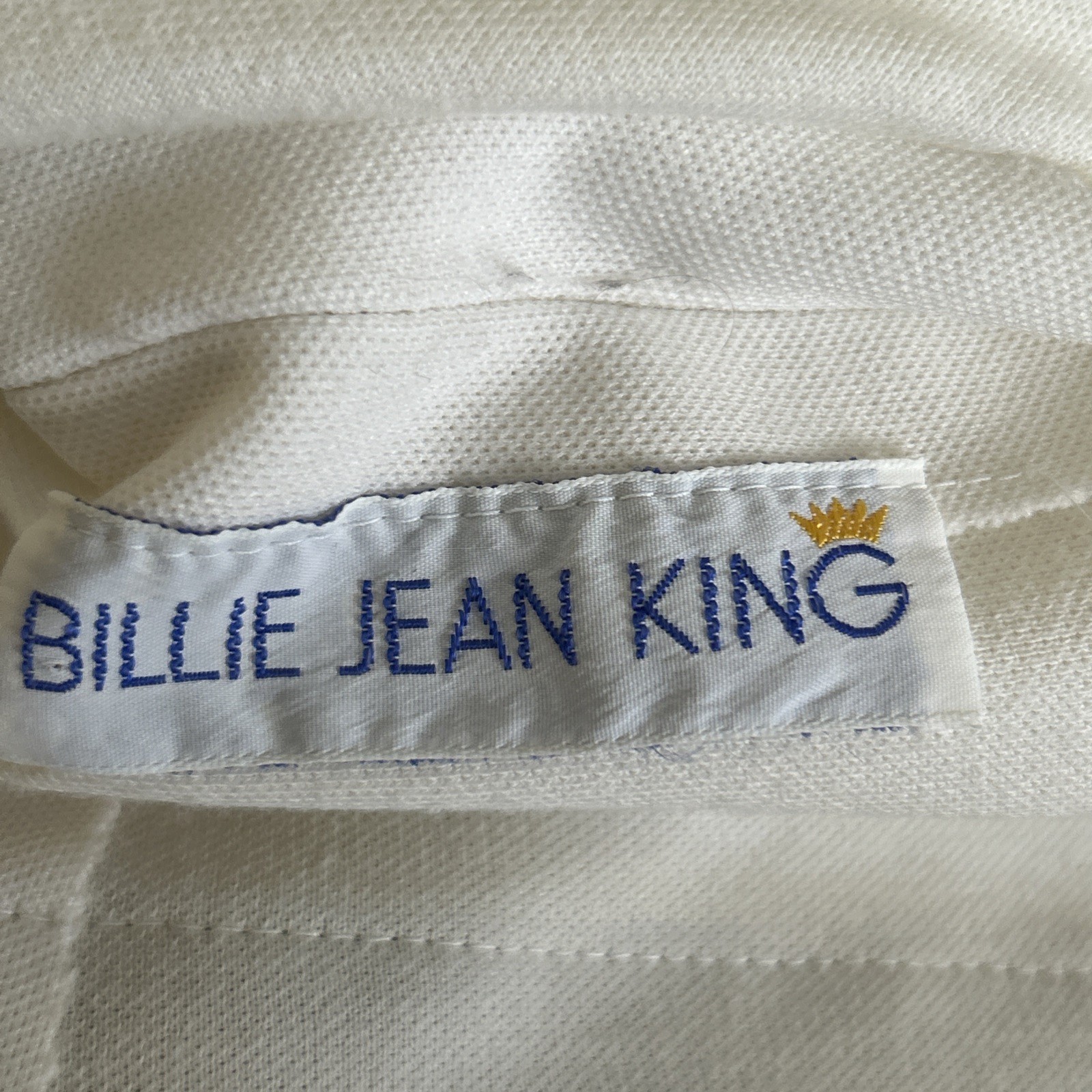Vintage Billie Jean King 1970s Navy & White Drop-Waist Tennis Dress Size S