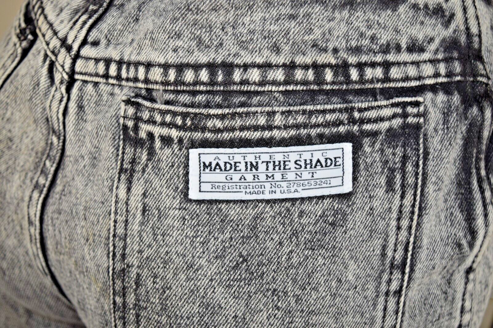 Vintage Jeans Acid Wash Made in the Shade 28 x 30 80s High Waist Made USA