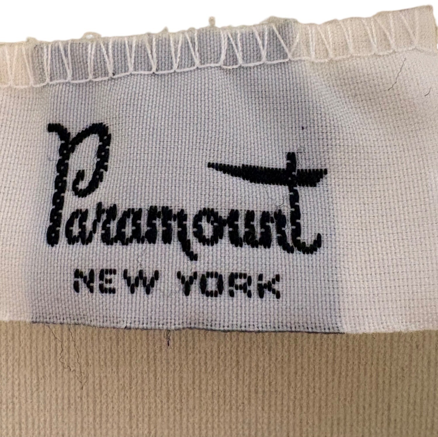 Vintage Paramount NY Nightgown M Yellow Nylon Embroidered Yoke USA Nightdress