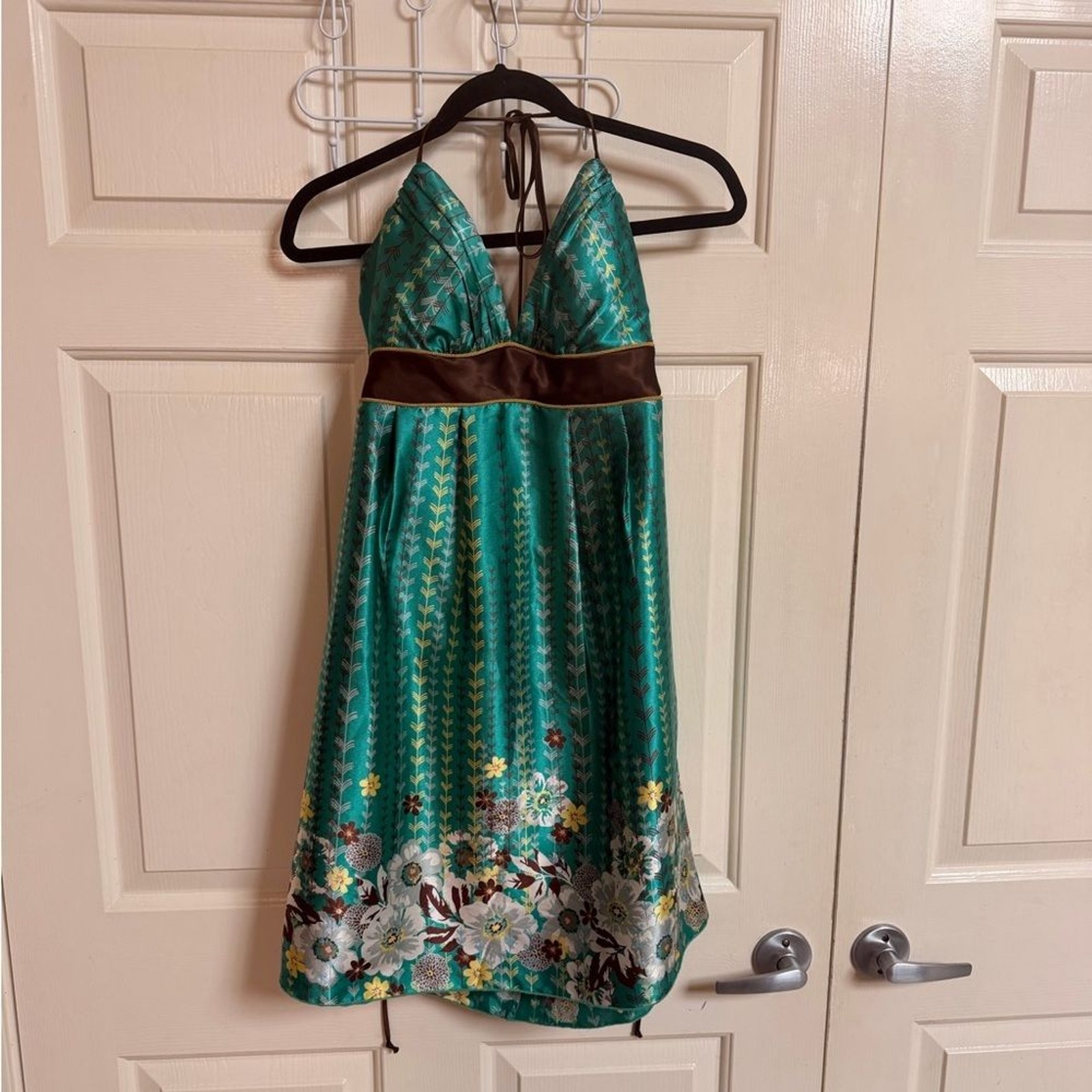 VTG Y2K Teeze Me Satin Halter Neck Mini Dress