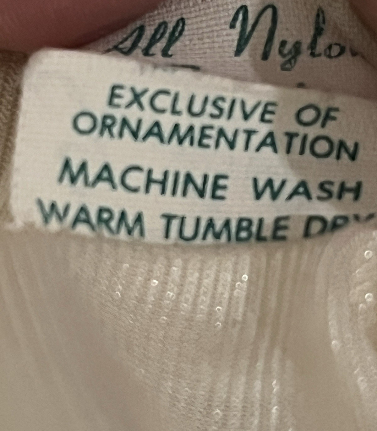 Vintage Greenco Maid Ivory Nylon Half-Slip w/ Lace Trim Made in USA Size Medium