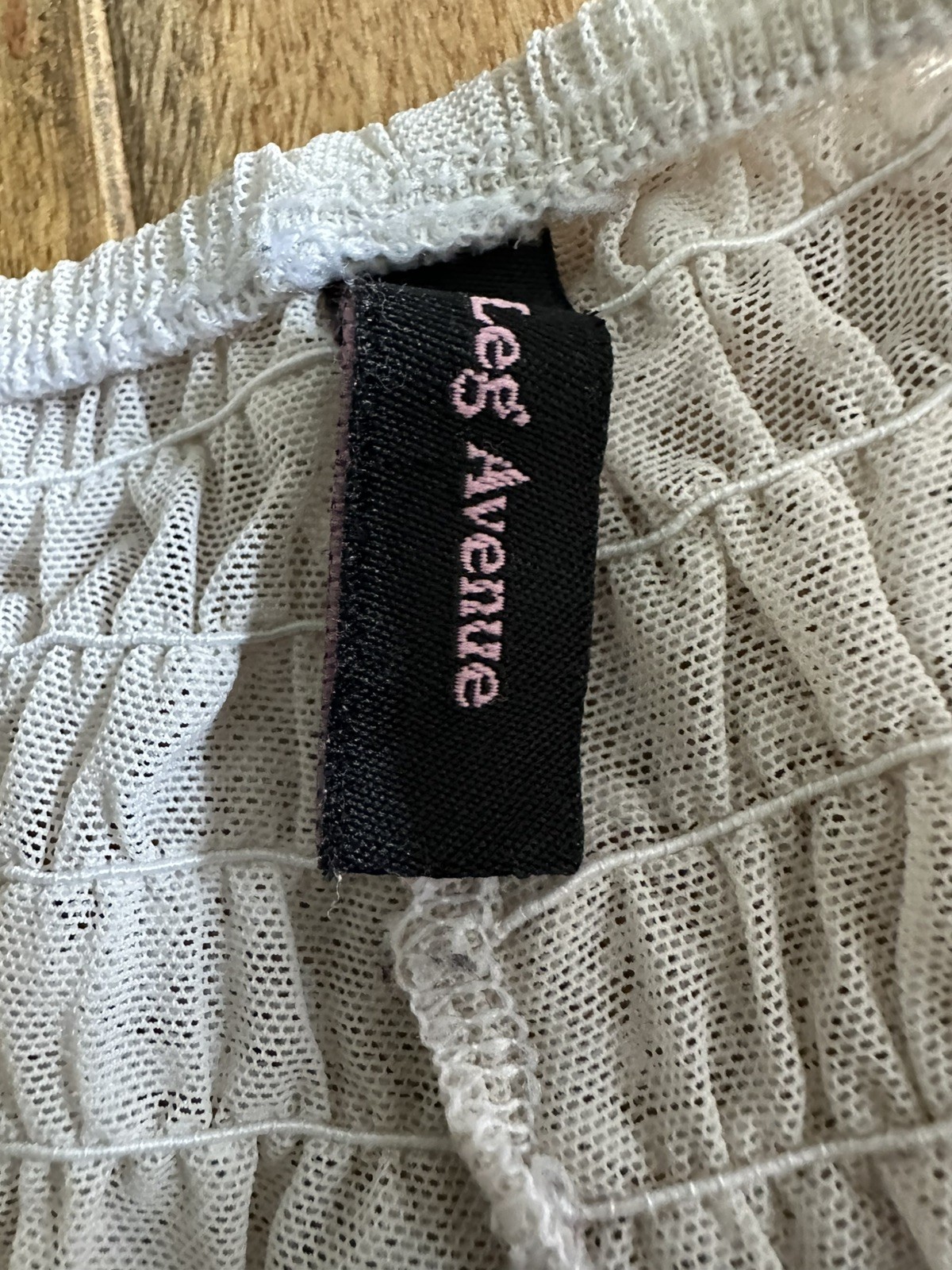 Vtg Leg Avenue S Champagne Beige Ruffled Coquette Hipster Bikini Panties