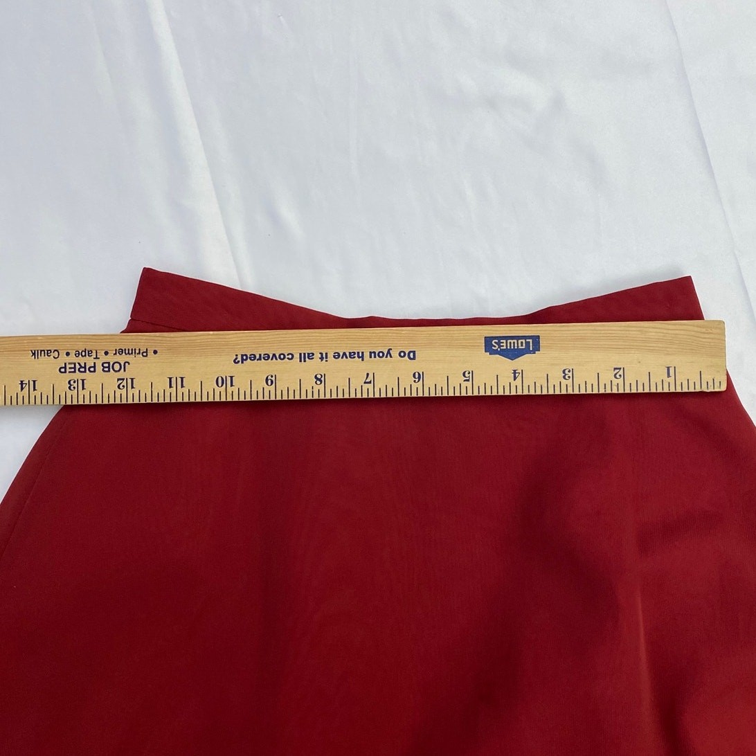 Michaelangelo Vintage Skirt Size 2 Red Flowy Sheer 90s Y2K Gothic Maxi Fairy