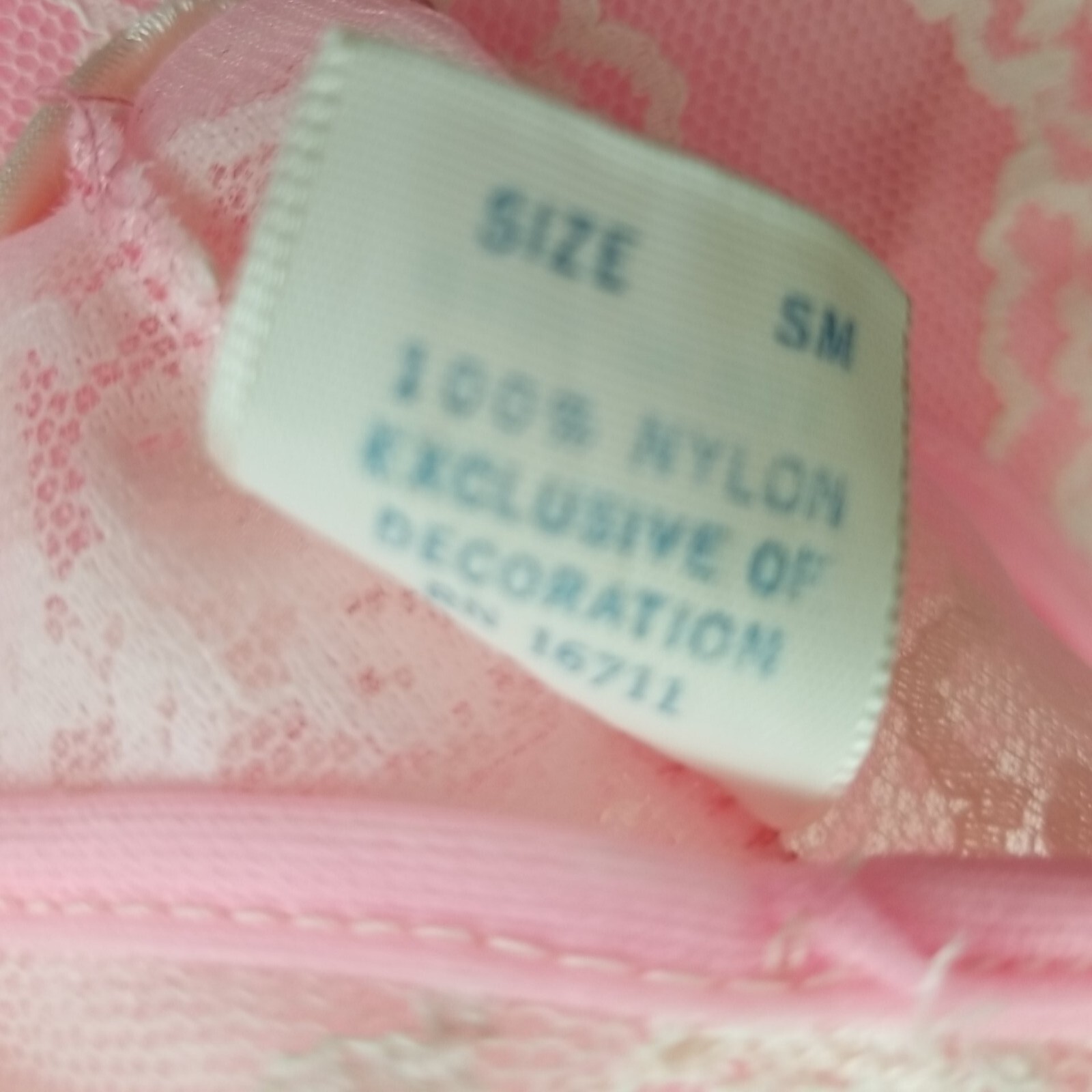 Vintage CHIC Lingerie Pink Lace Nightie Babydoll Nightgown Nylon Size S/M