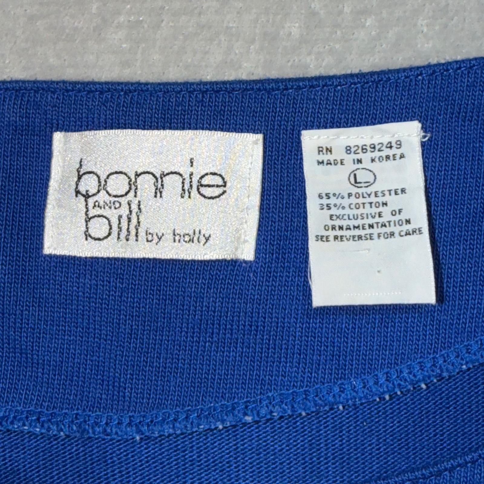 Vintage 80s Royal Blue Sequin Batwing Top Rhinestone Sparkle Party Shirt Large