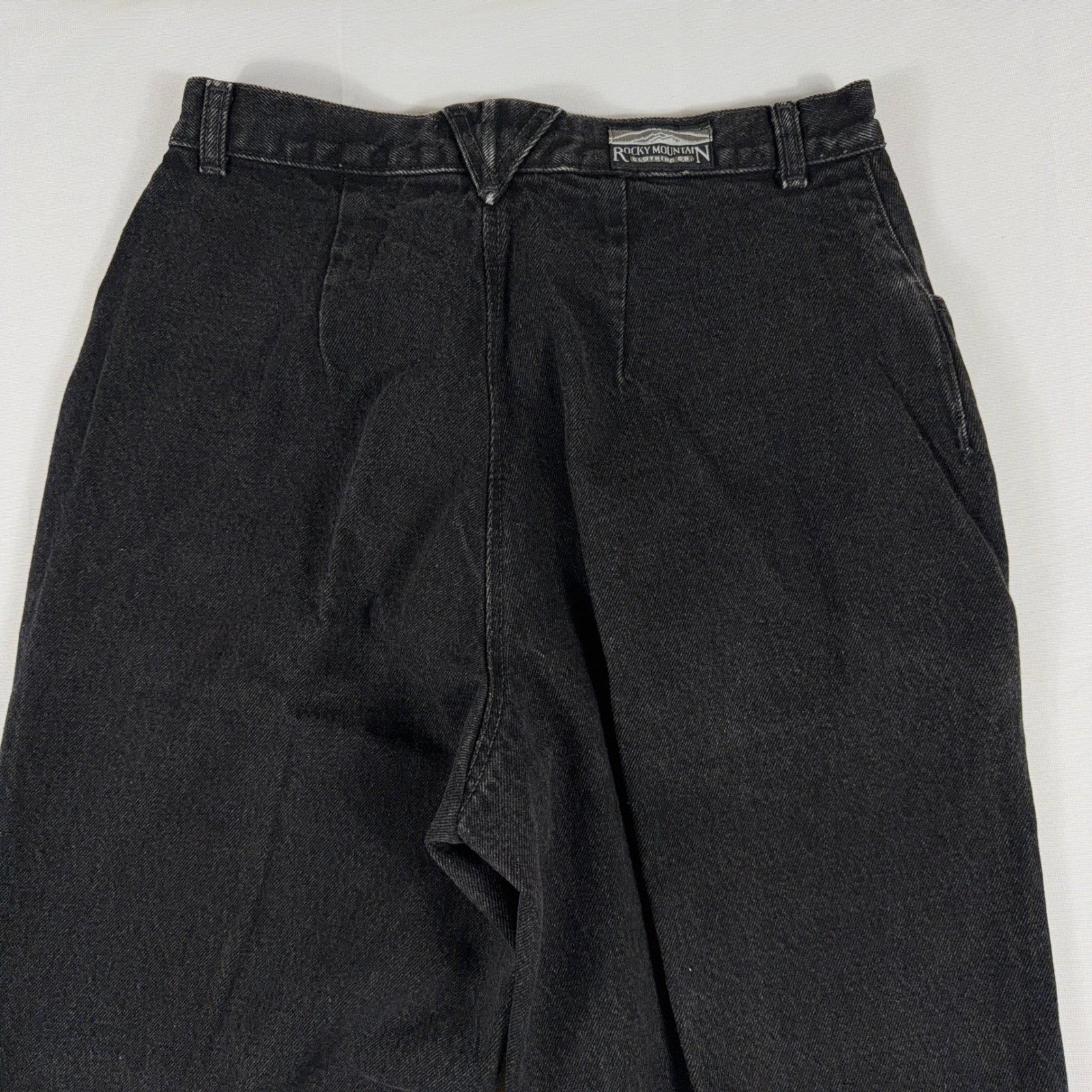 Rocky Mountain Vintage High Waisted Western Black Denim Jeans Size 13/14 USA