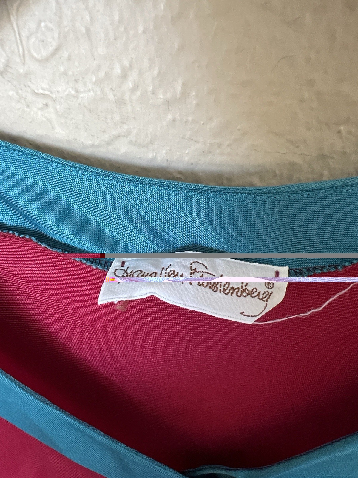 Diane Von Furstenberg Vintage Pink & Blue Nightgown