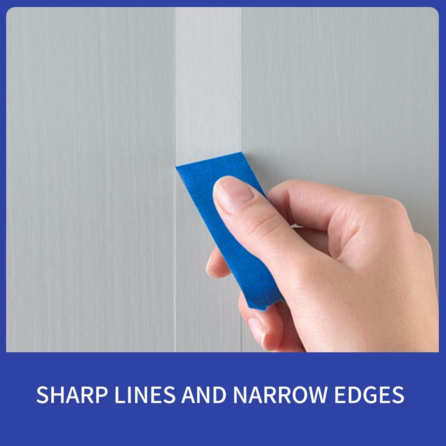 ADHES Blue Painters Tape for Walls, UV Resistant, 14-Day Clean Removal