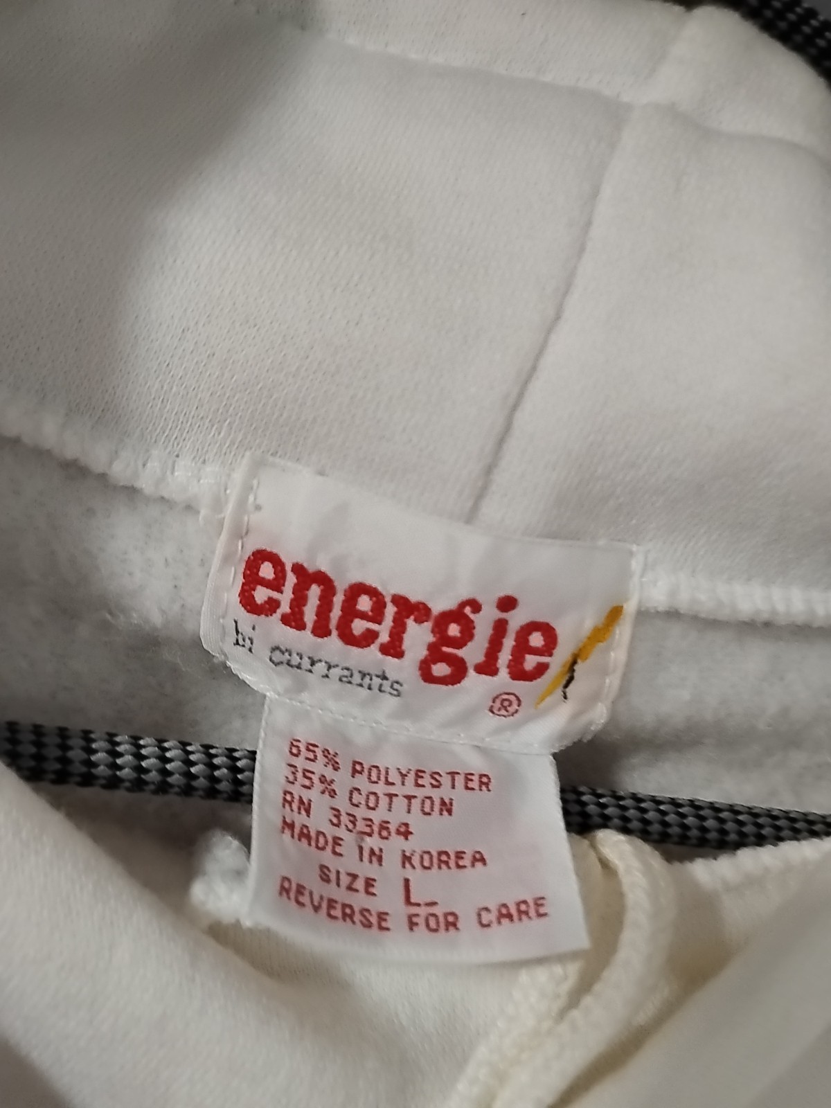 Vintage Sweatshirt Pastel Block Pullover Turtleneck Large Energies Bi Currants