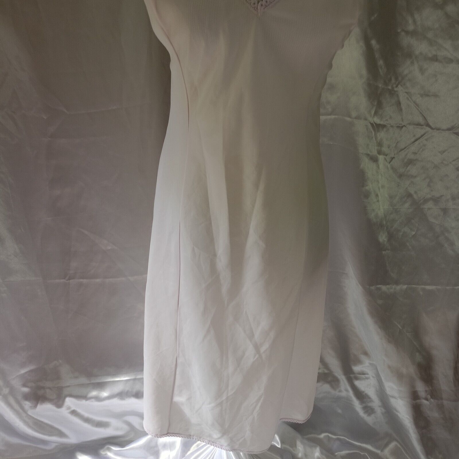 Vintage Barbizon Daffreda Full Slip Lingerie Lace Poly Nylon Size 36