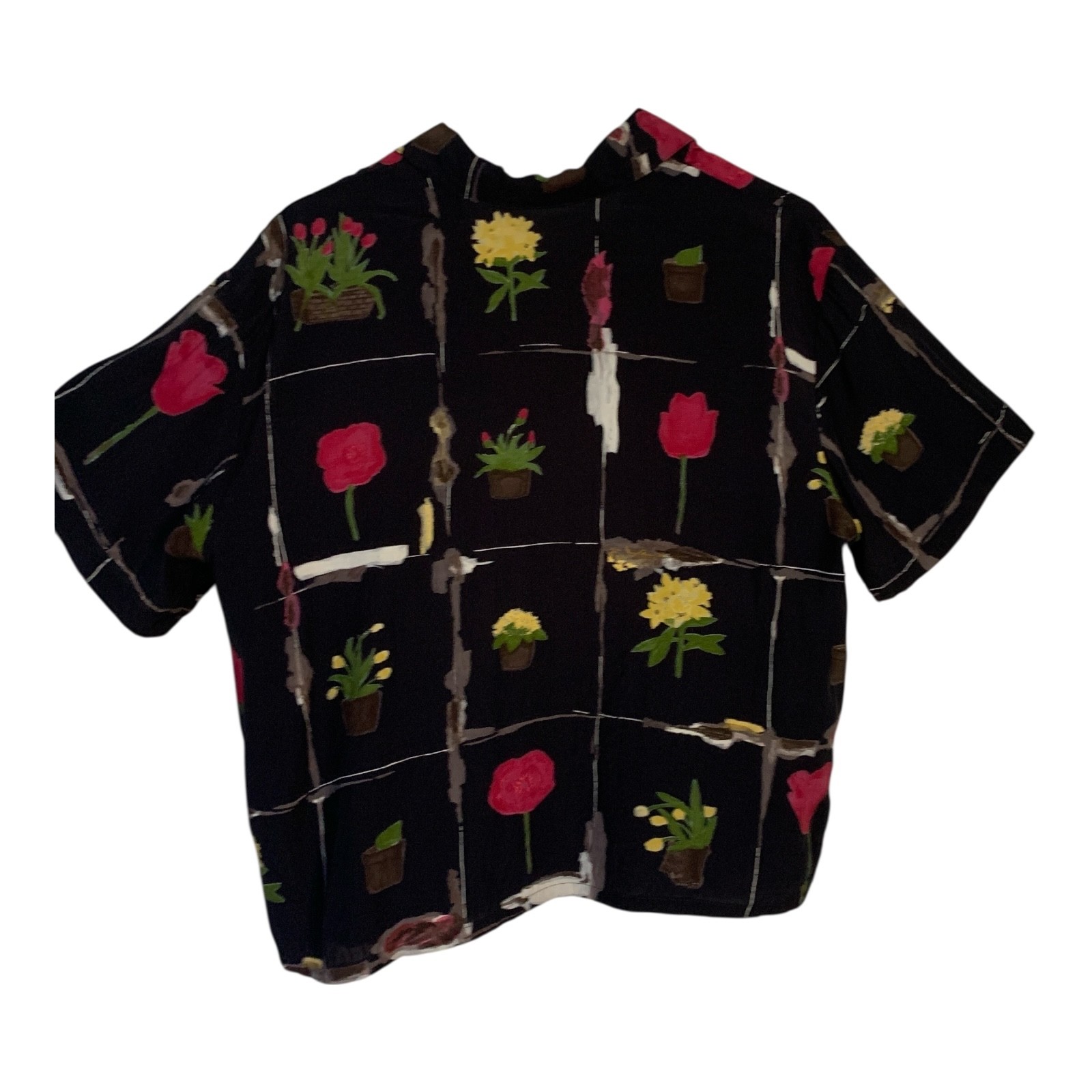 VTG 2-Piece Dress & Jacket Set MEDIUM Black Floral Midi 70s 80s Ilyse Hart LTD